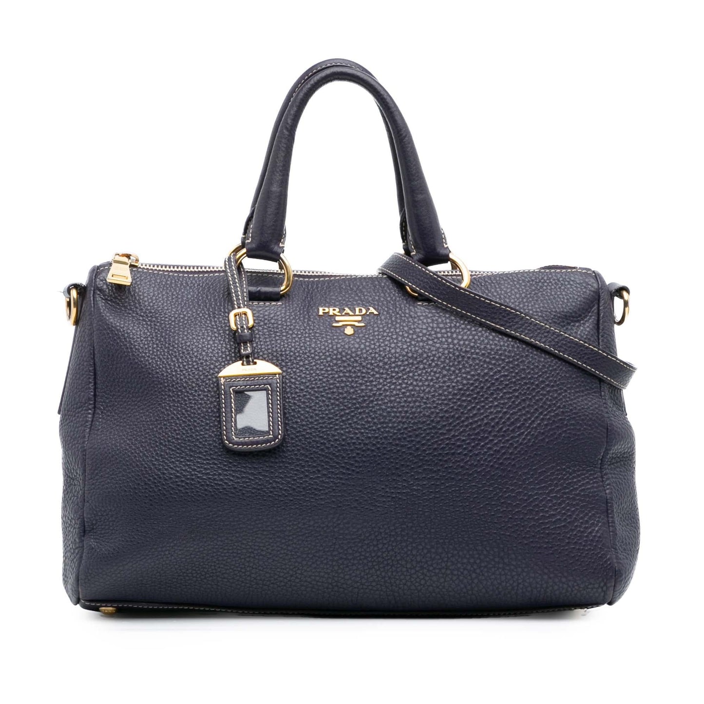 Prada Phenix Bauletto Satchel Vitello Satchel Bag