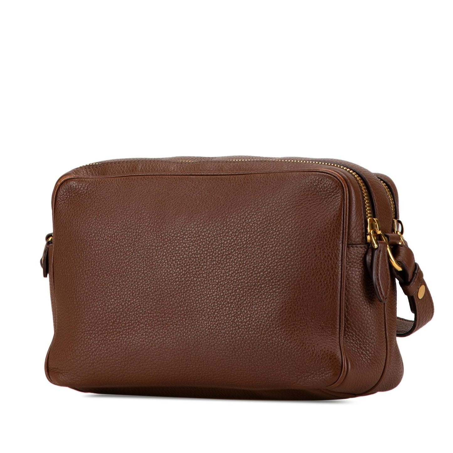 Prada Phenix Double Camera Bag Vitello Zip Crossbody Bag