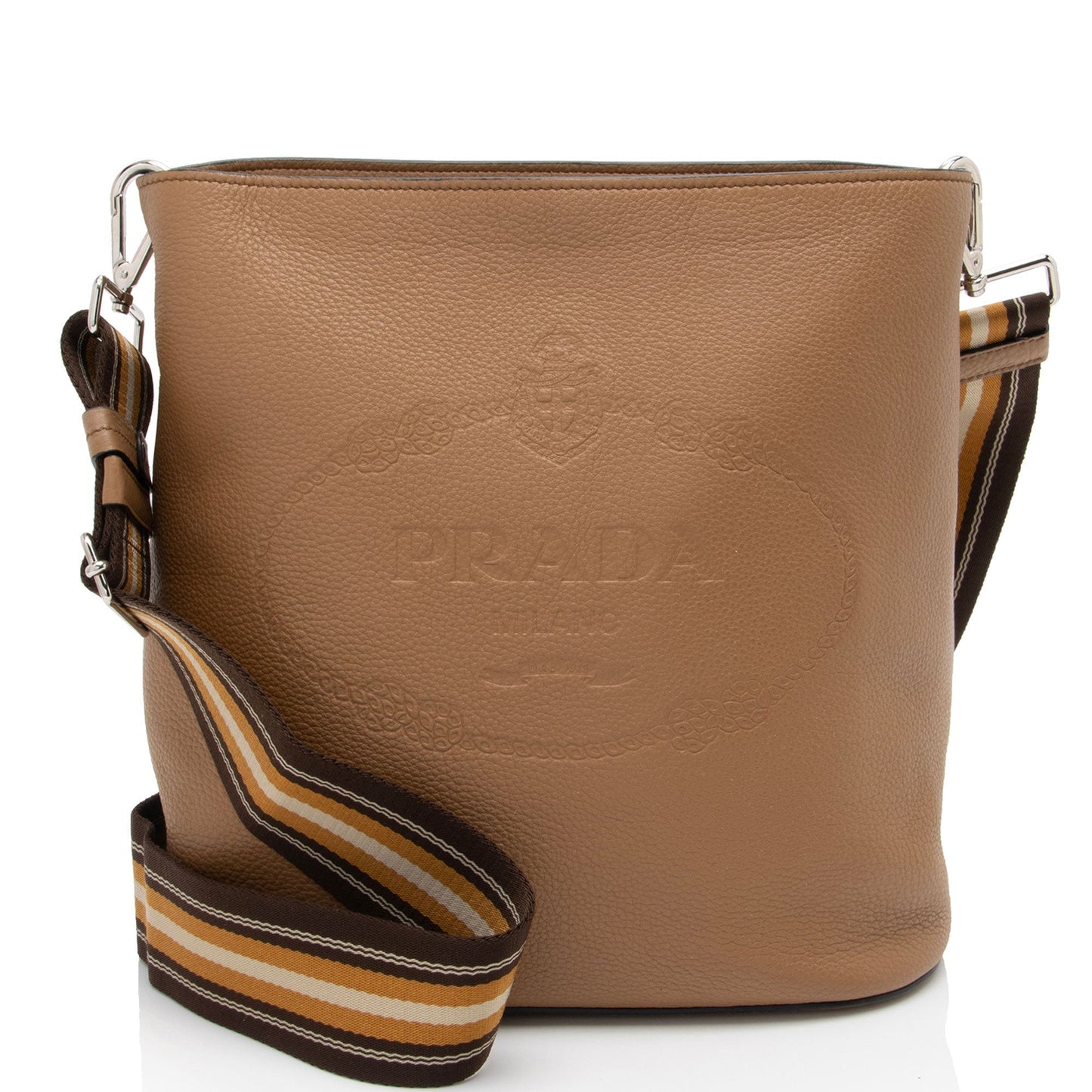 Prada Phenix Bag Shf Pgqanw Vitello Logo Bucket Crossbody Bag
