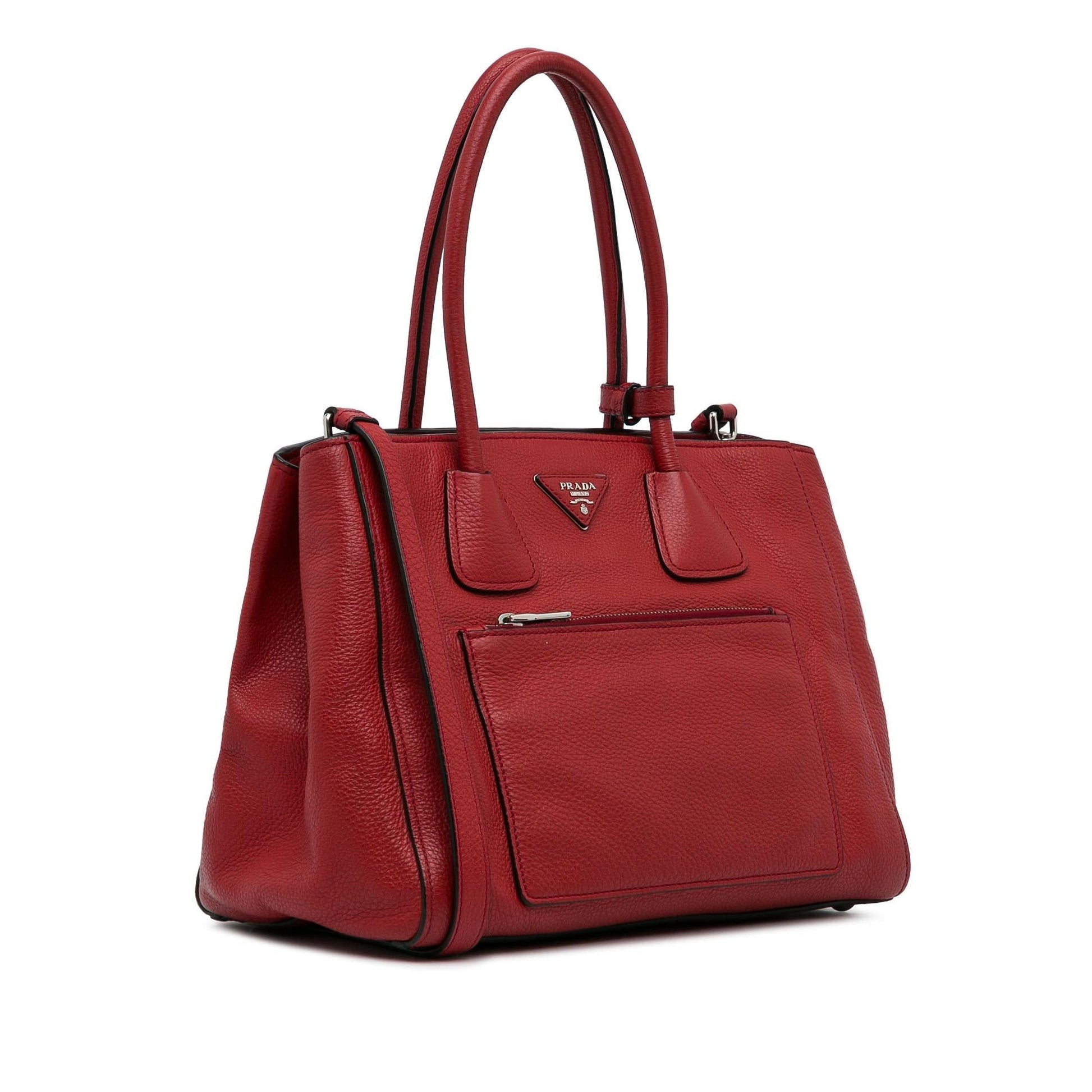 Prada Phenix Pocket Satchel Shg Mtdueh Vitello Satchel Bag
