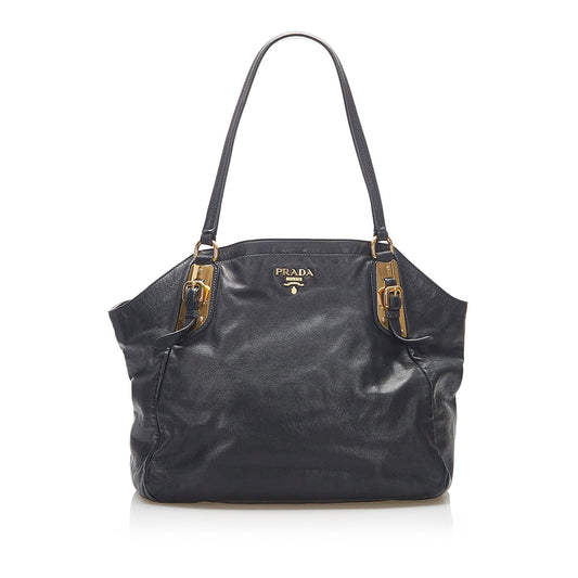 Prada Shine Tote Bag Leather Vitello
