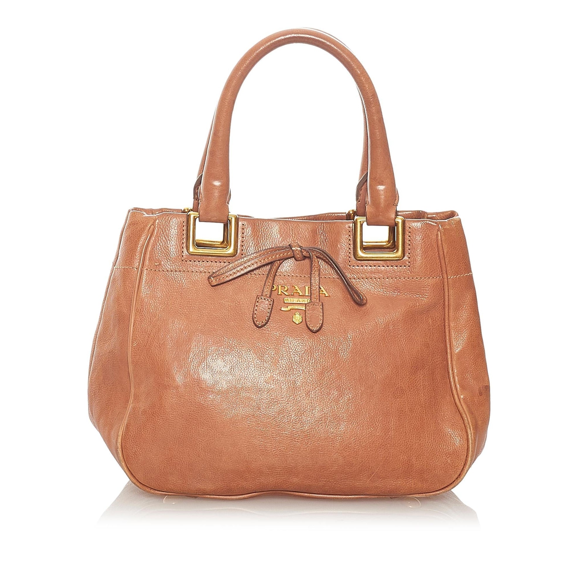 Prada Shine Satchel Shg Vitello Satchel Bag