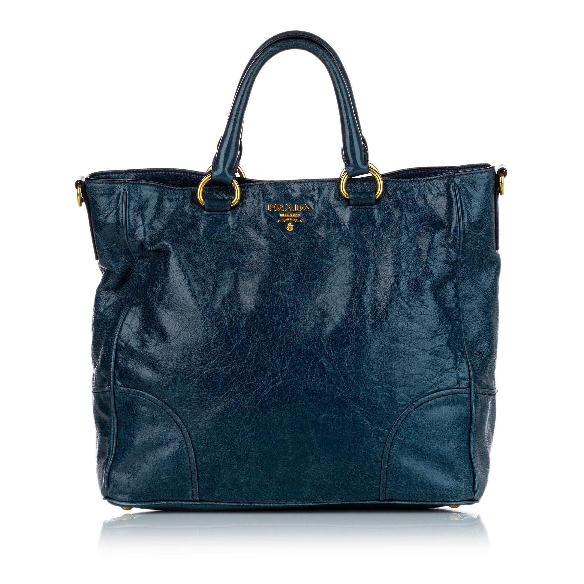 Prada Shine Satchel Shg Vitello Satchel Bag Satchel Shg 27604