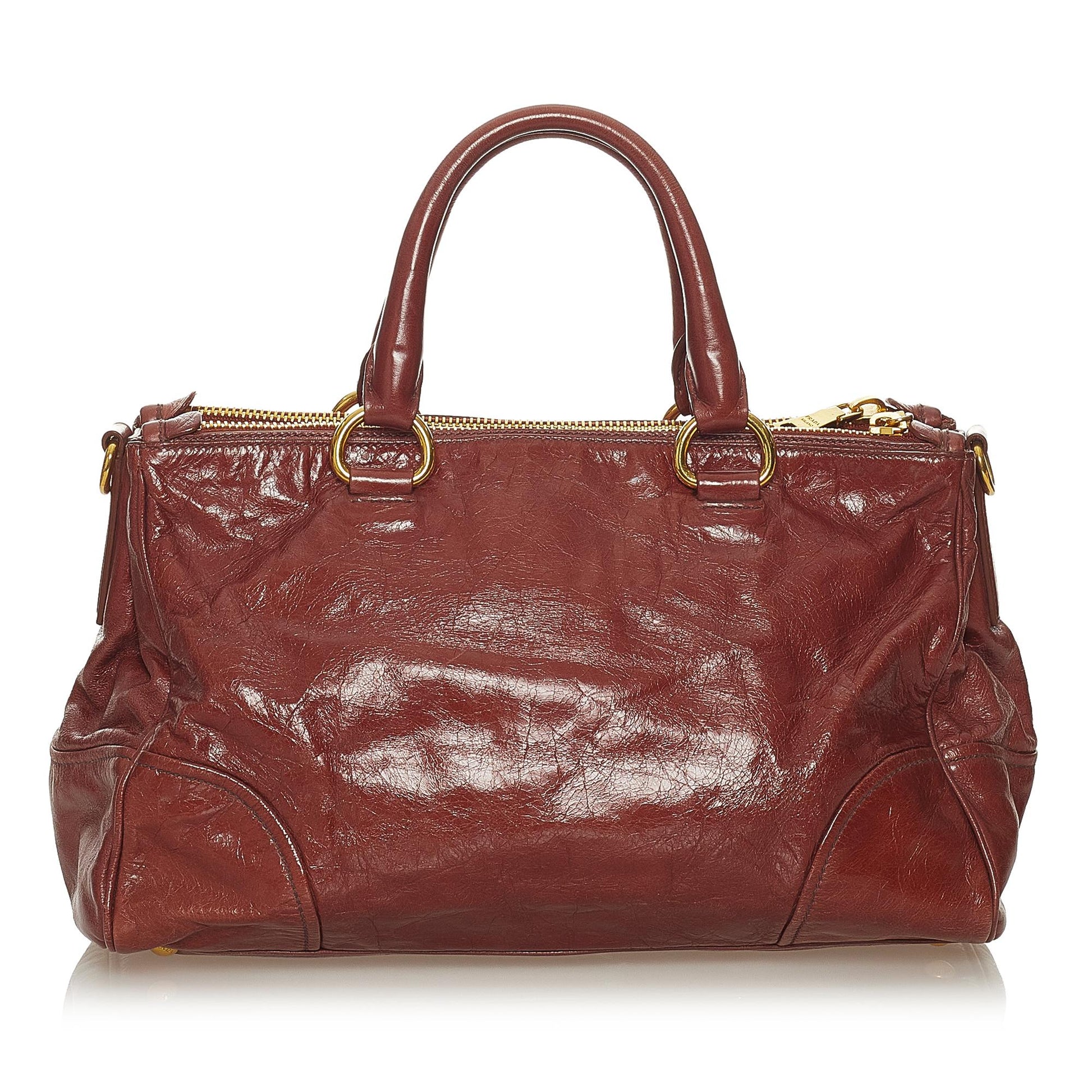 Prada Shine Satchel Shg Vitello Satchel Bag Satchel Shg 27630