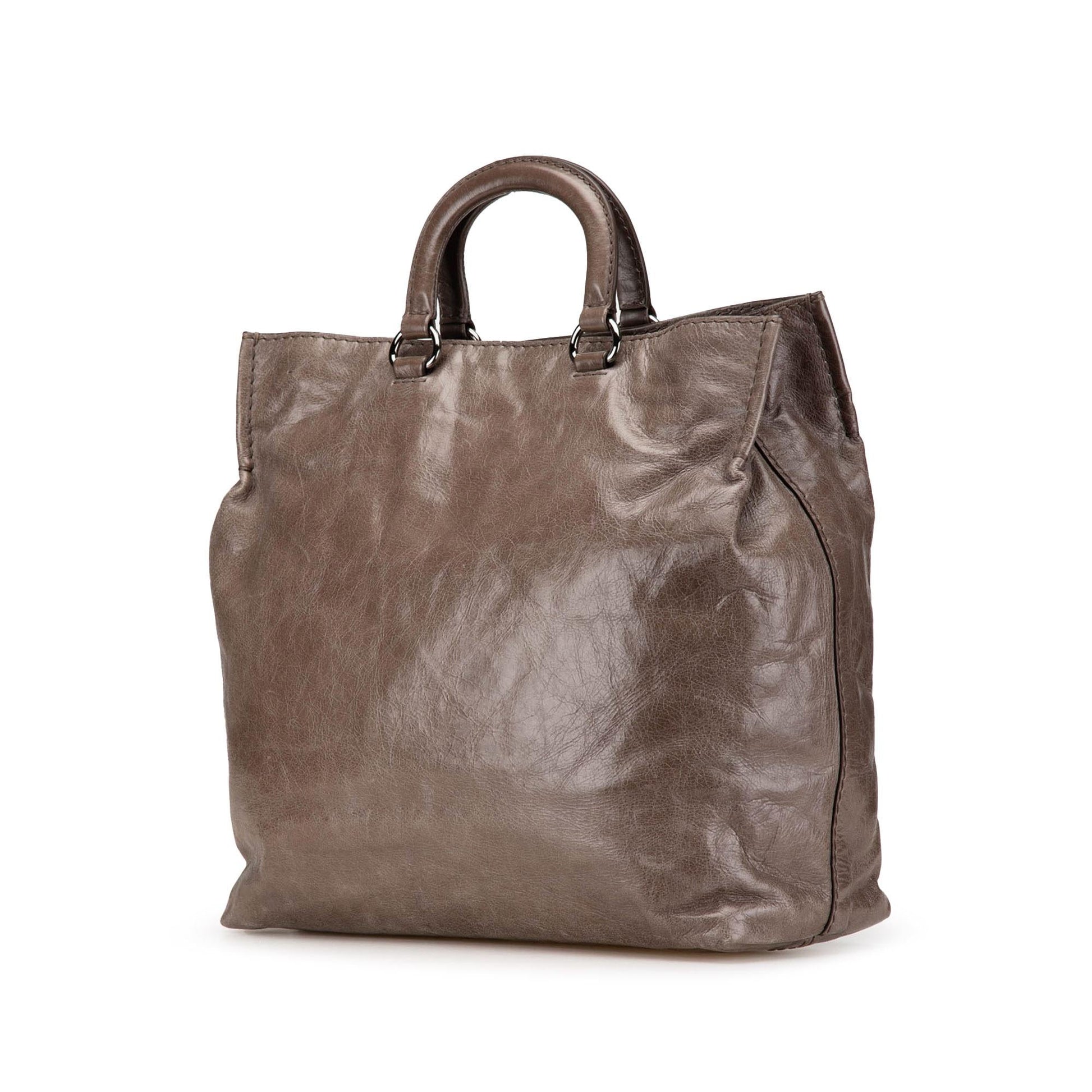 Prada Shine Satchel Vitello Satchel Bag
