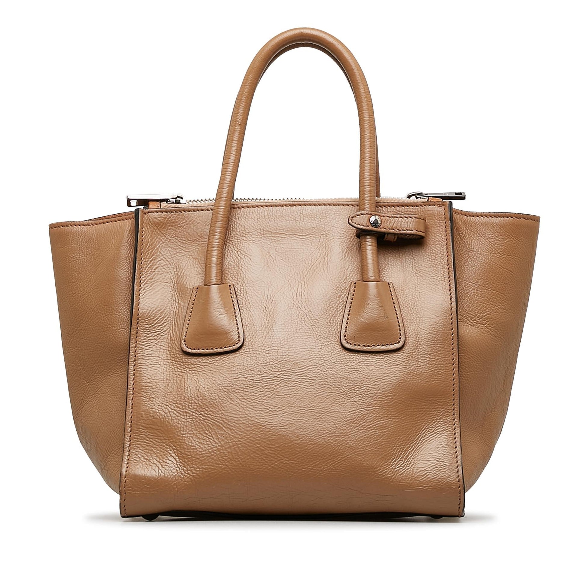 Prada Twin Pocket Shg Squprd Satchel Bag Vitello