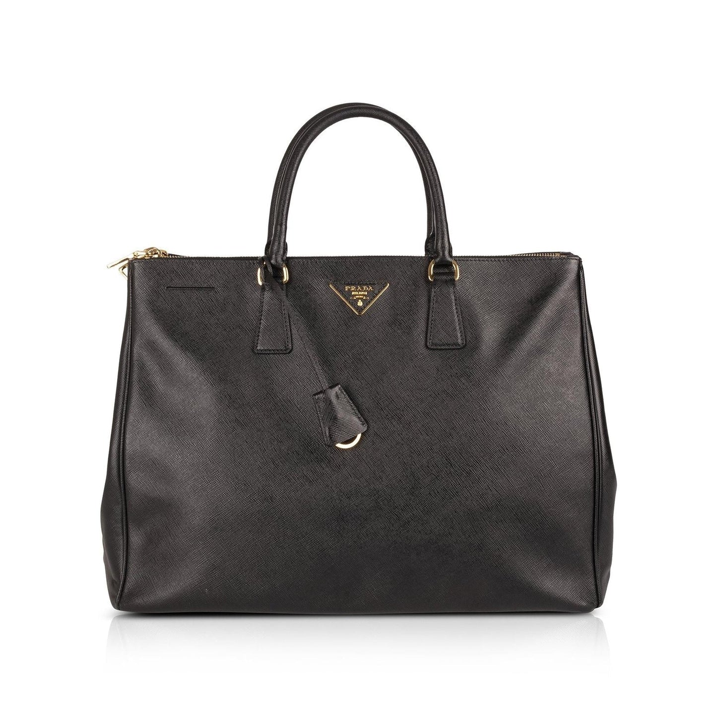 Prada Xl Saffiano Lux Double Zip Tote Handbag Tote Bag