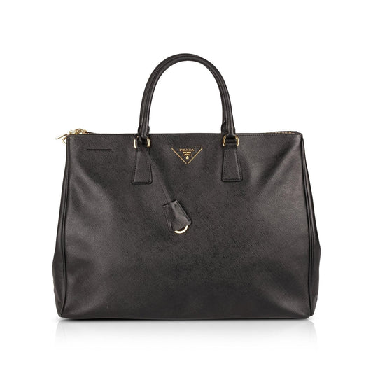 Prada Xl Saffiano Lux Double Zip Tote Handbag Tote Bag