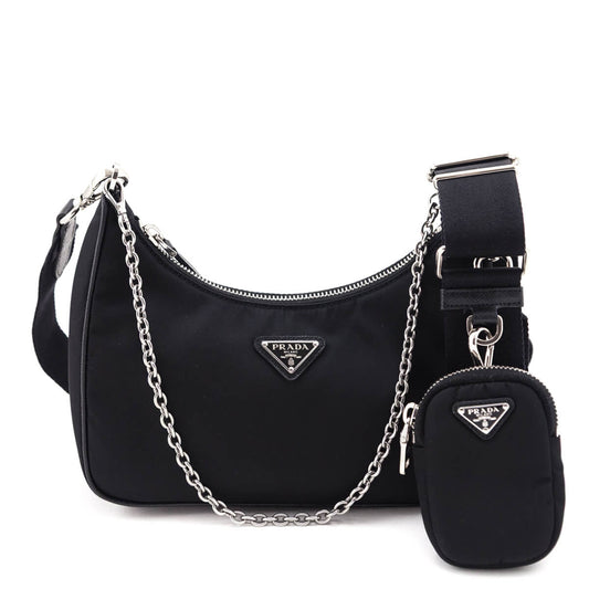 Prada Handbag Re-Edition Bag Nylon Black