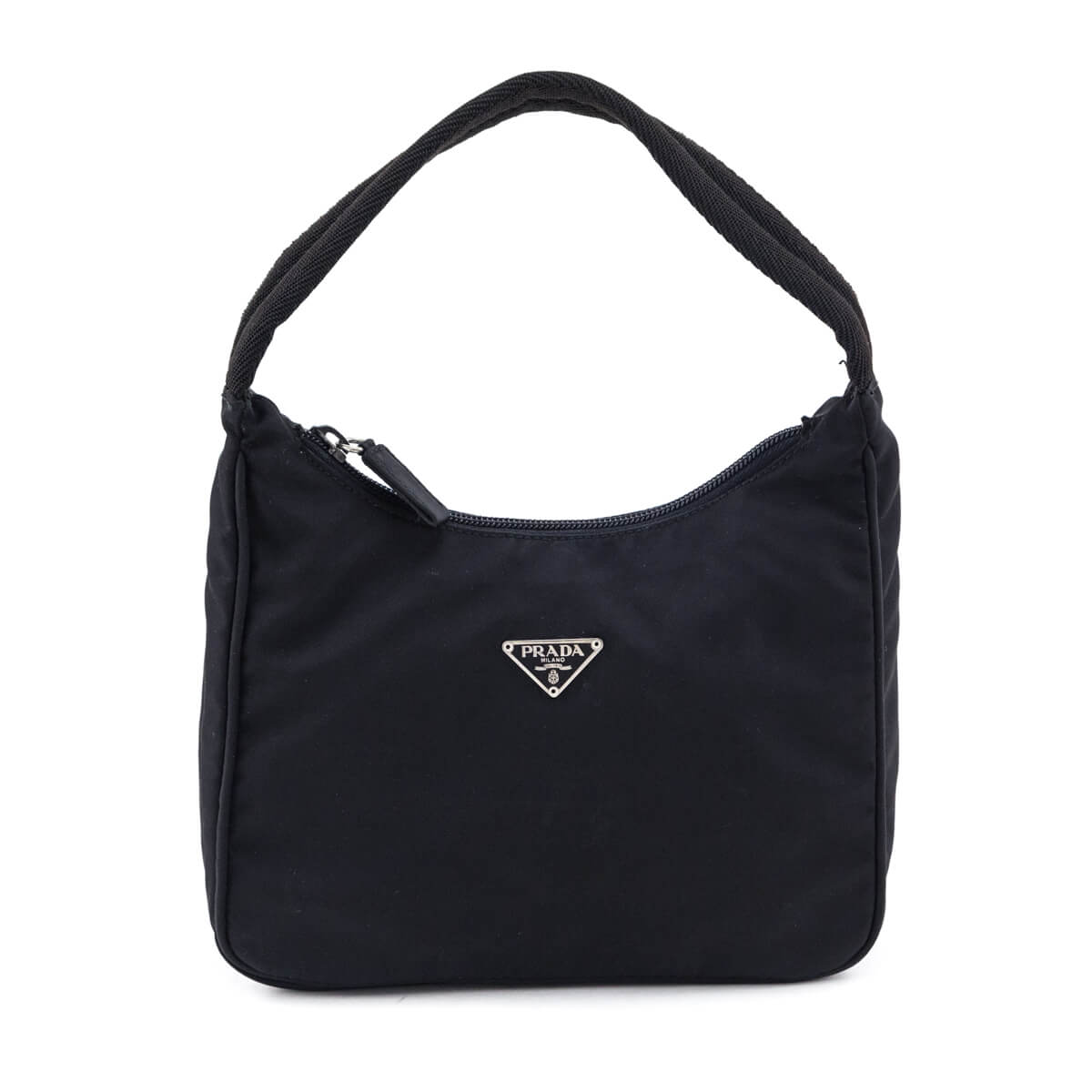 Prada Handbag Tessuto Hobo Black Mini Hobo Bag