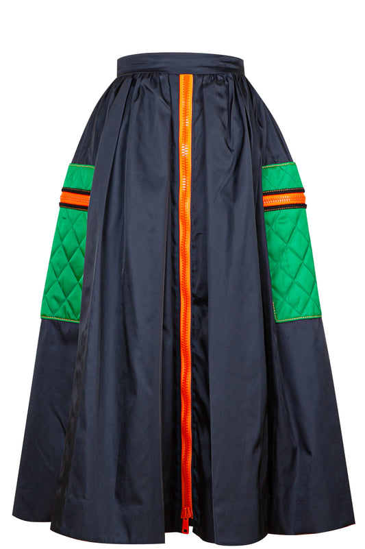 Prada Skirt Nylon Blue Green Handbag