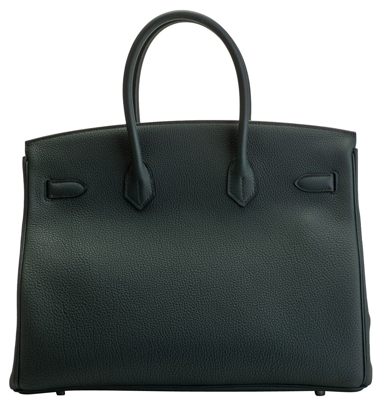 Hermes Vert Cypress Officier Birkin Handbag Travel Bag