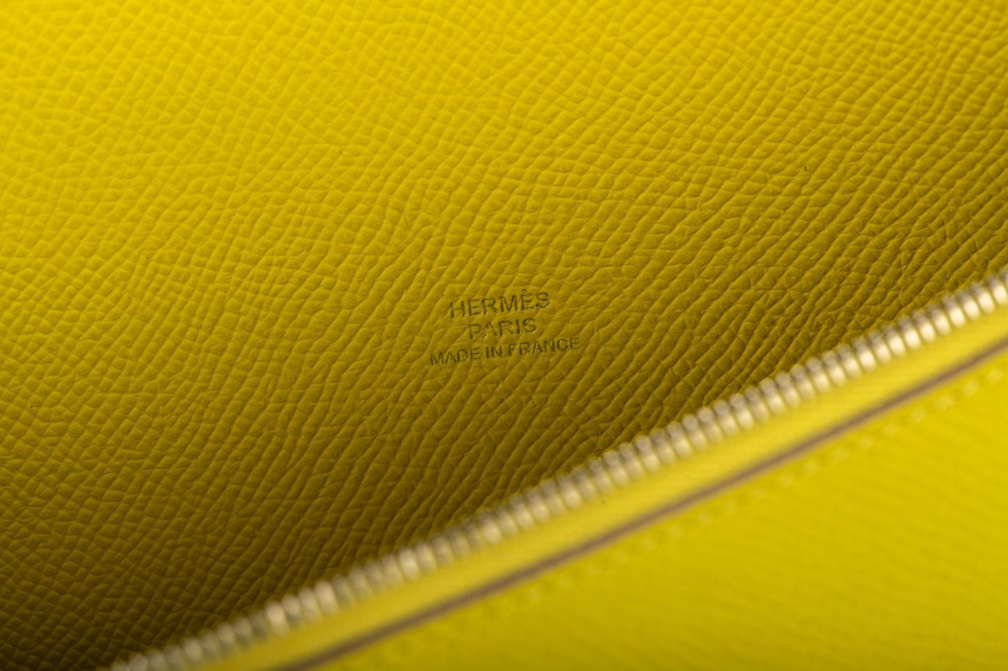 Hermes Lemon Epsom Clutch Yellow Clutch Bag