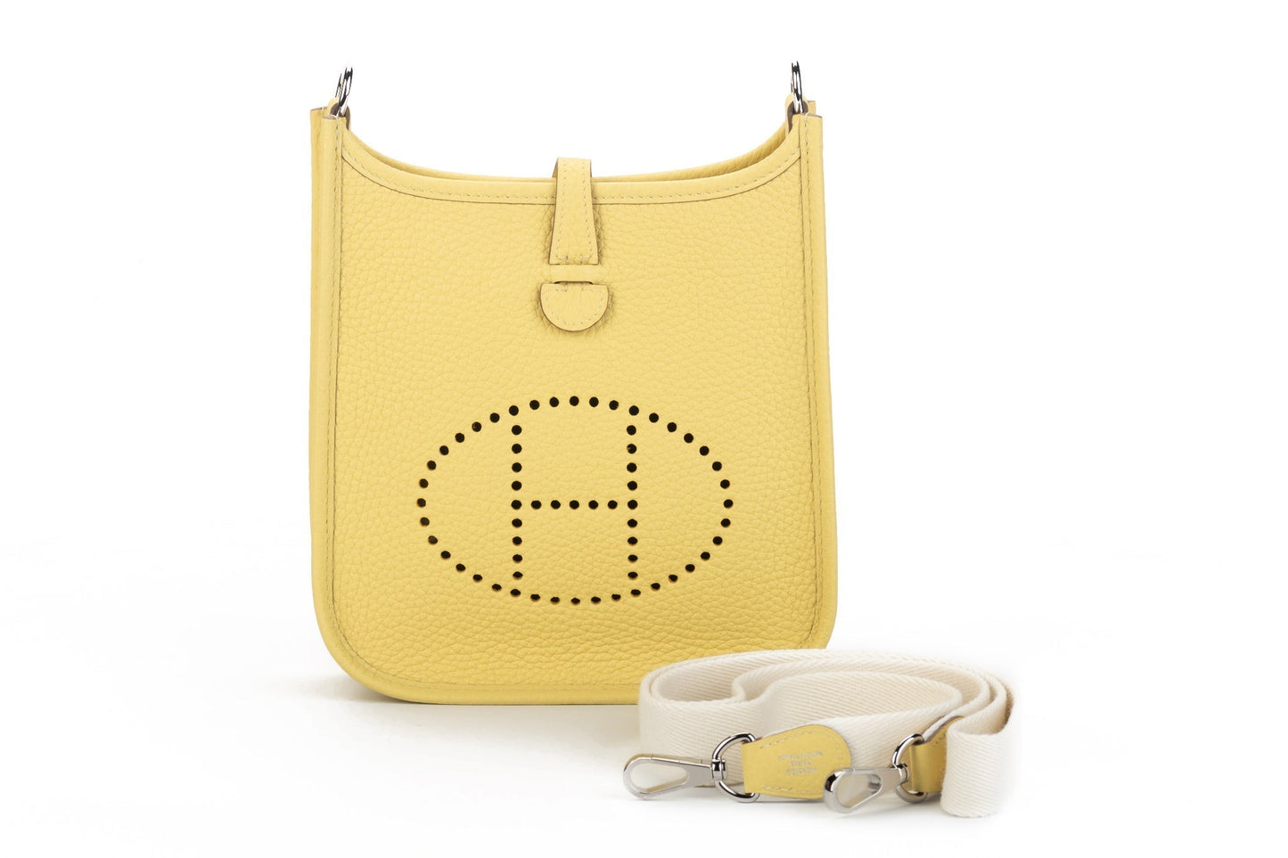 Hermes Evelyne Jaune Poussin Bnib Handbag Mini Travel Bag
