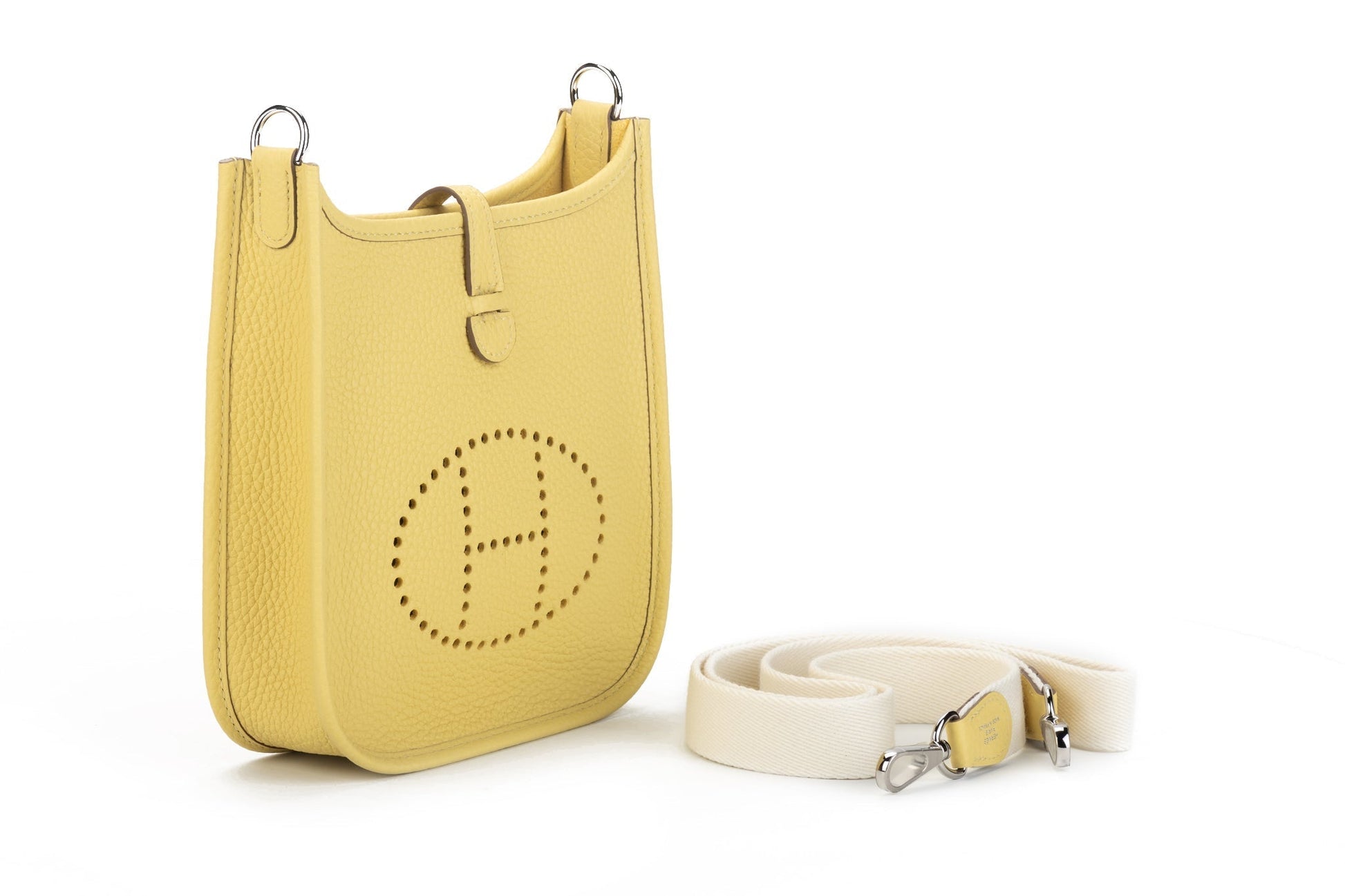 Hermes Evelyne Jaune Poussin Bnib Handbag Mini Travel Bag