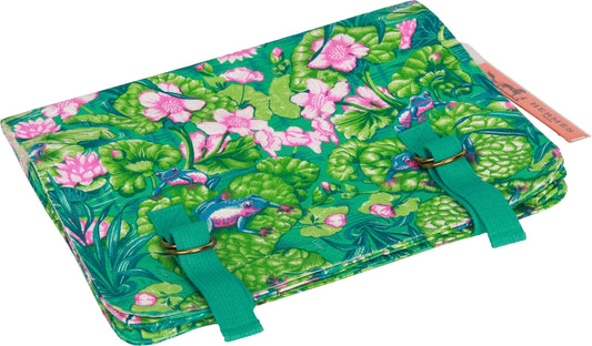 Hermes Frogs Toile Clutch Green Clutch Bag