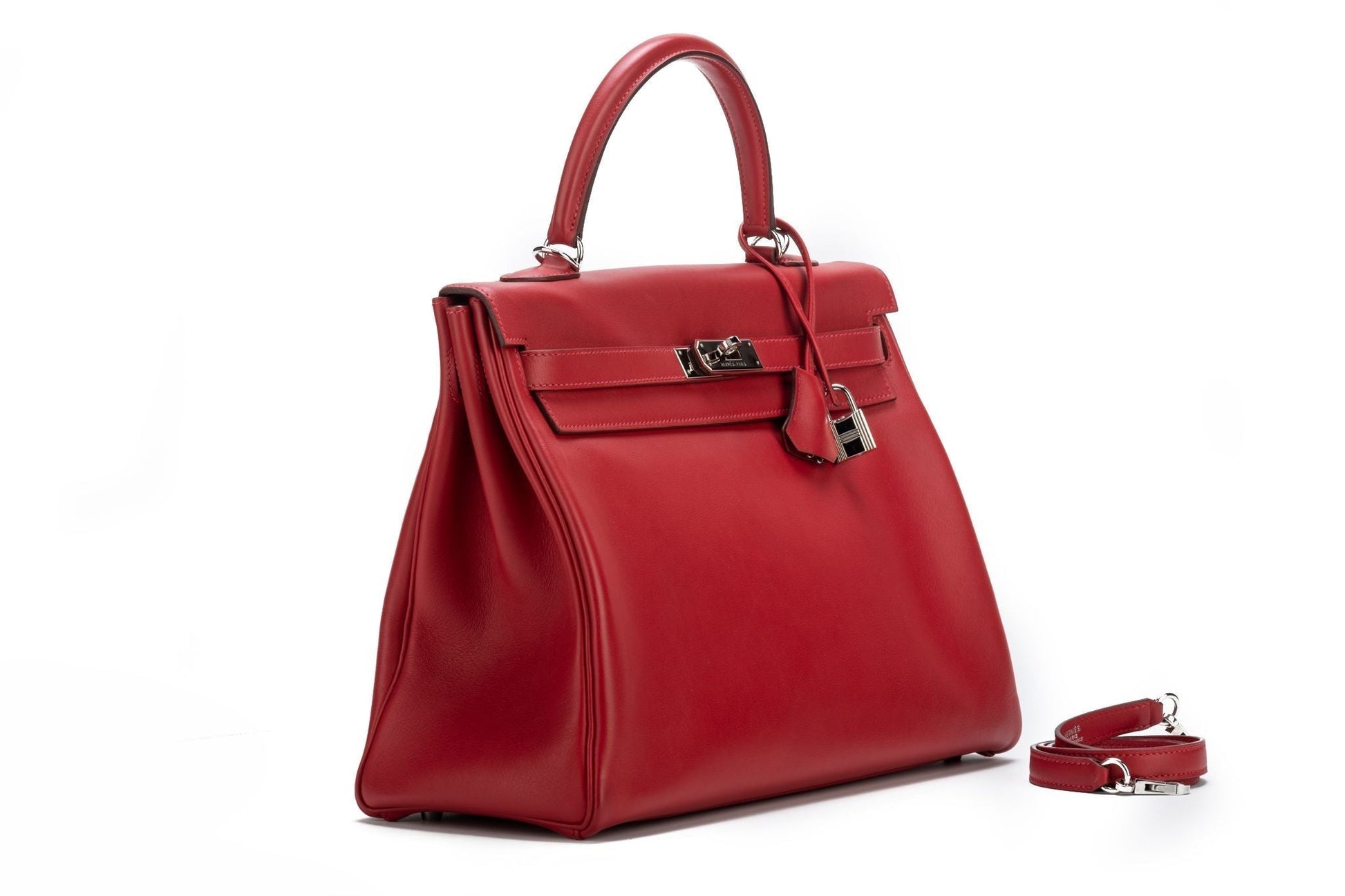 Hermes Kelly Rouge Cas Ue Swift Handbag Travel Bag