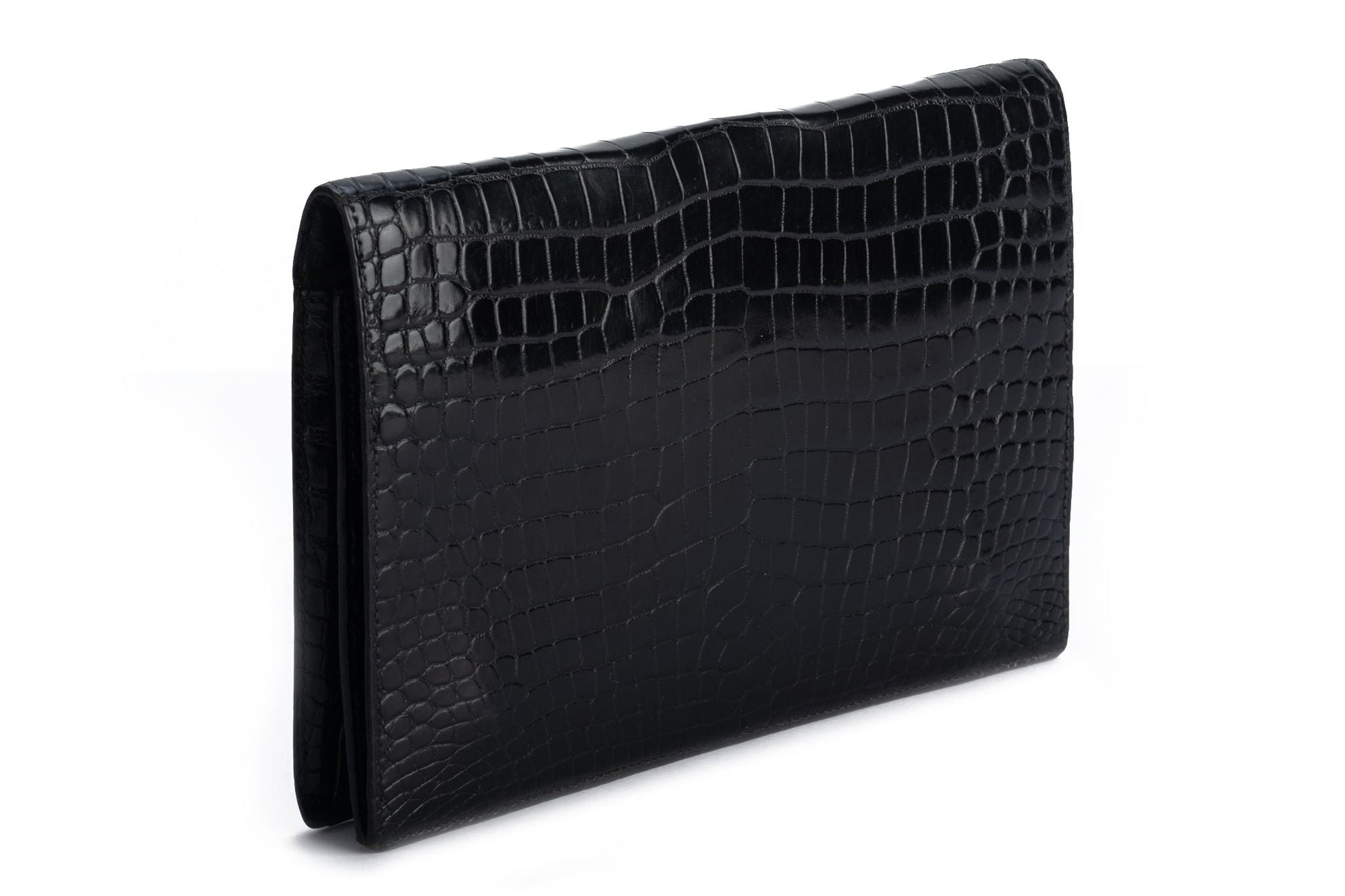 Hermes Crocodile Clutch Black Clutch Bag