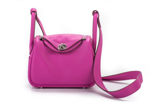 Hermes Lindy Magnolia Swift Bnib Handbag Mini Travel Bag