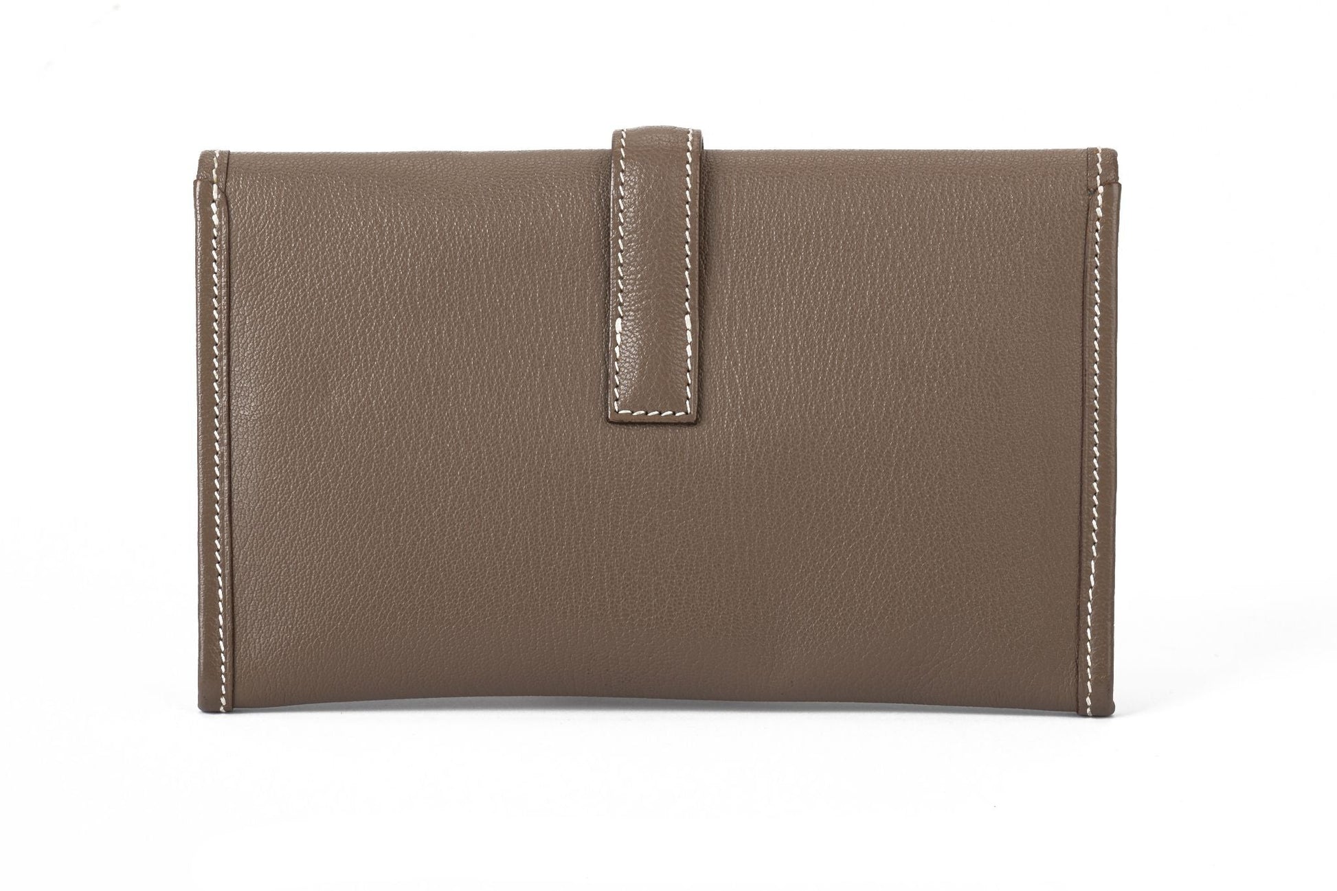 Hermes Jige Etoupe Goat Skin Bag Small Travel Bag