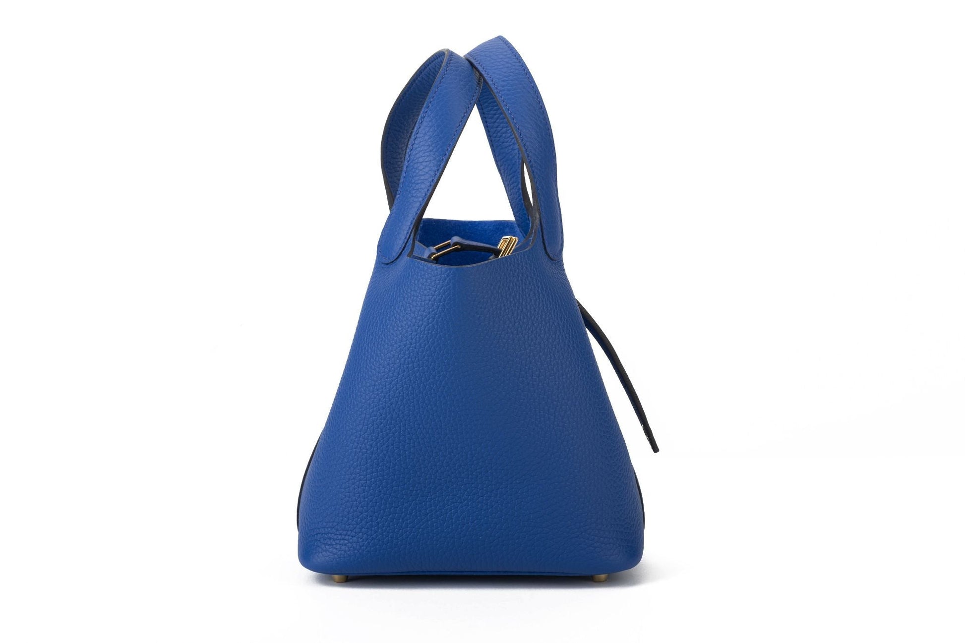 Hermes Bnib Bleu Royal Picotin Handbag Gold Travel Bag