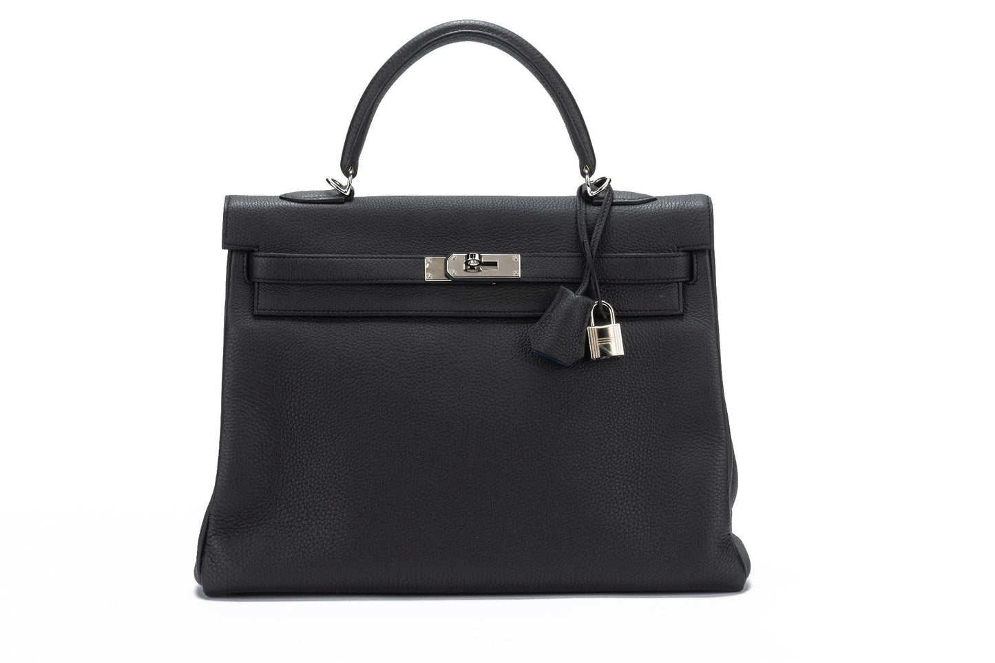 Hermes Bnib Kelly Verso Handbag Black Blue Travel Bag