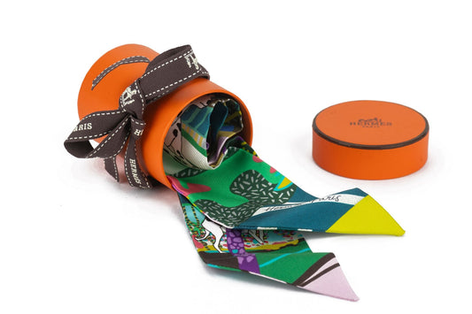 Hermes New En Liberte Silk Twilly Handbag Scarf Silk Twilly Her101224It