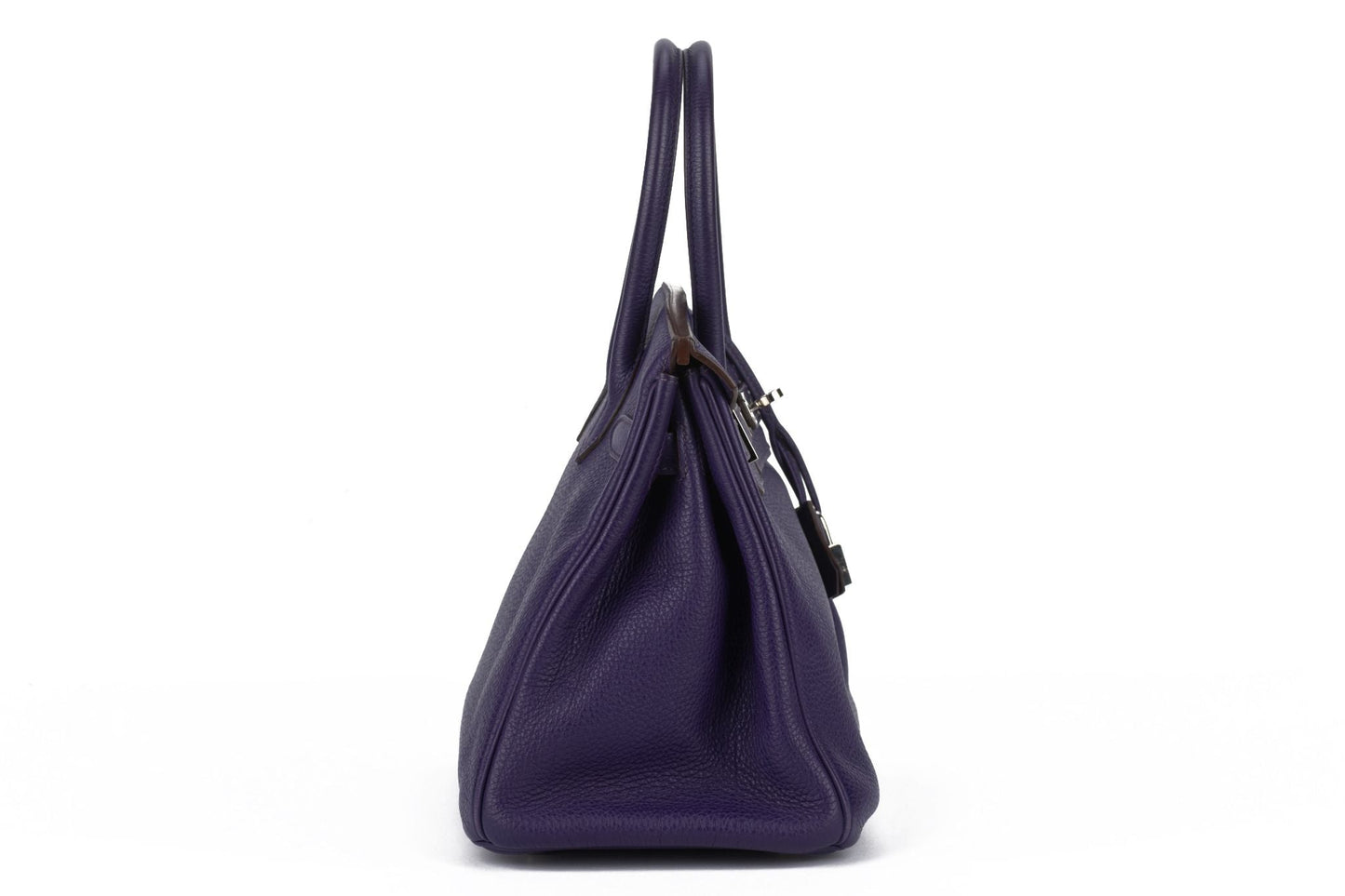 Hermes Birkin Iris Clemence Palladio Handbag Travel Bag
