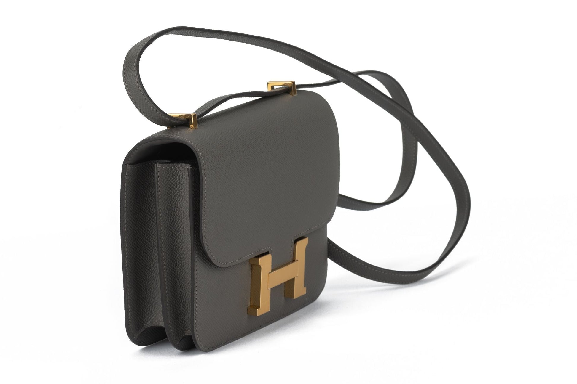 Hermes New Constance Gris Meyer Handbag Mini Travel Bag
