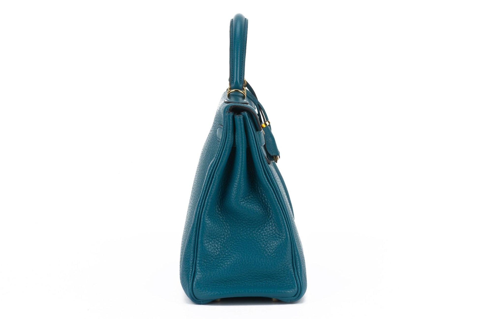 Hermes Kelly Retournè Izmir Handbag Blue Travel Bag
