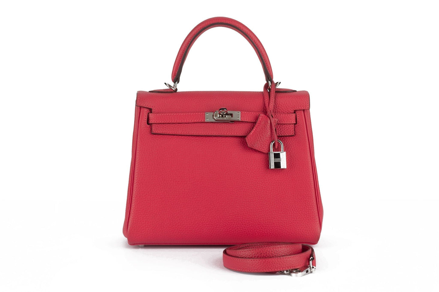 Hermes Kelly Retour Togo Bouganvillea Handbag Travel Bag