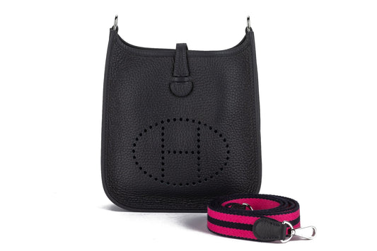 Hermes Evelyne Bag Indigo Blue Mini Travel Bag