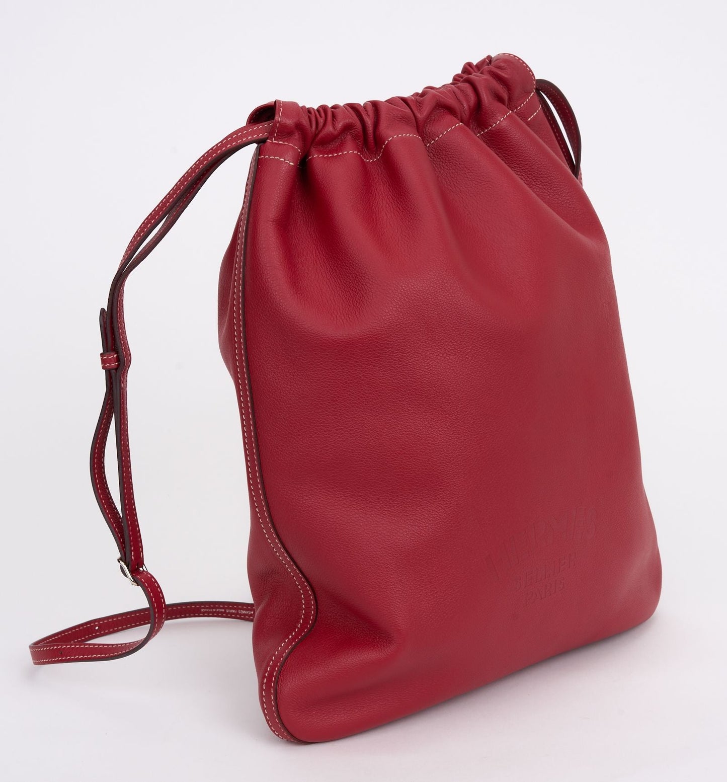 Hermes Bridado Backpack Red