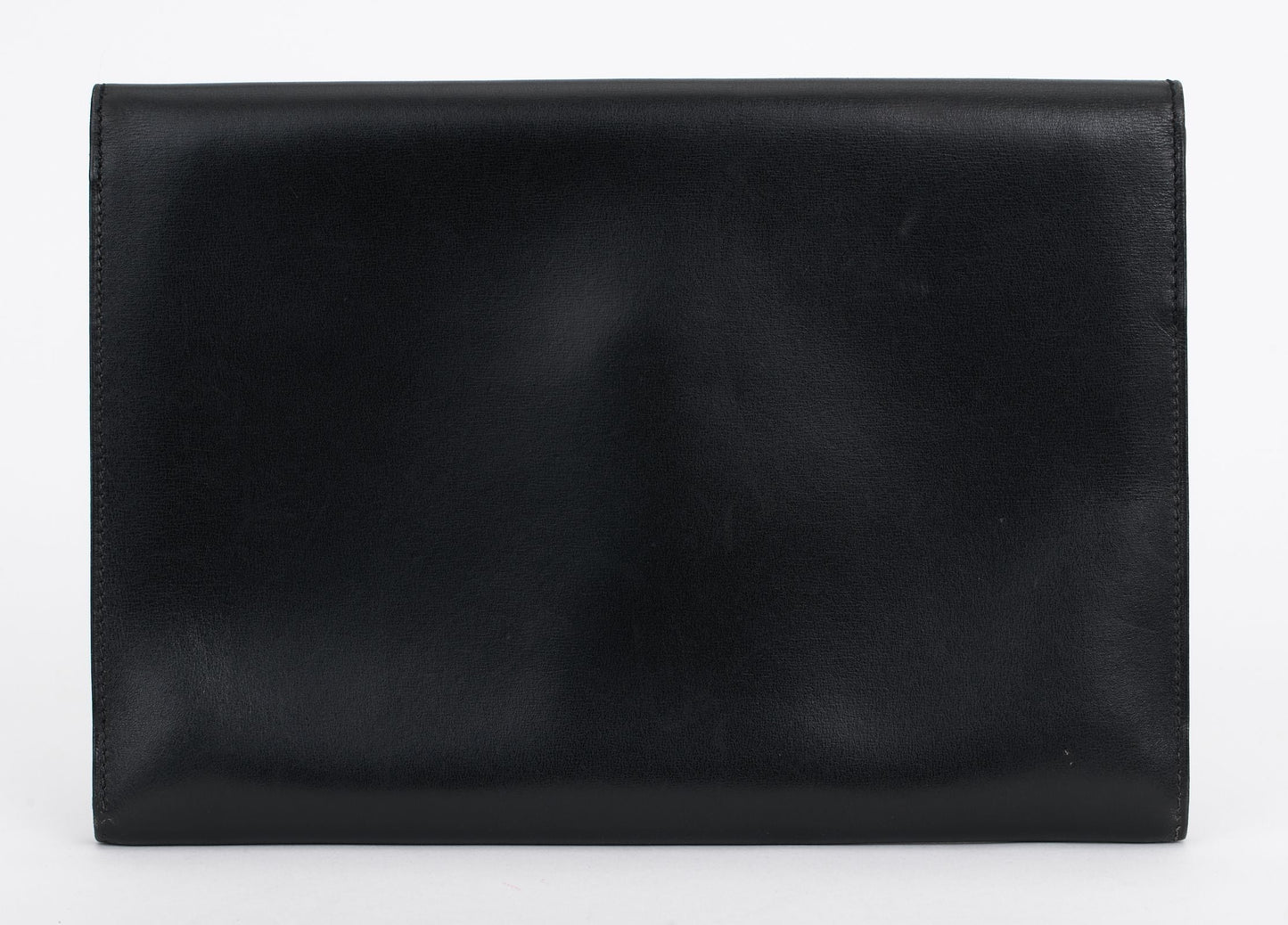 Hermes Box Rio Clutch Hand Painted Black Clutch Bag
