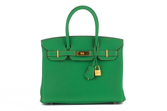 Hermes Birkin Verso Bamboo Togo Handbag Travel Bag