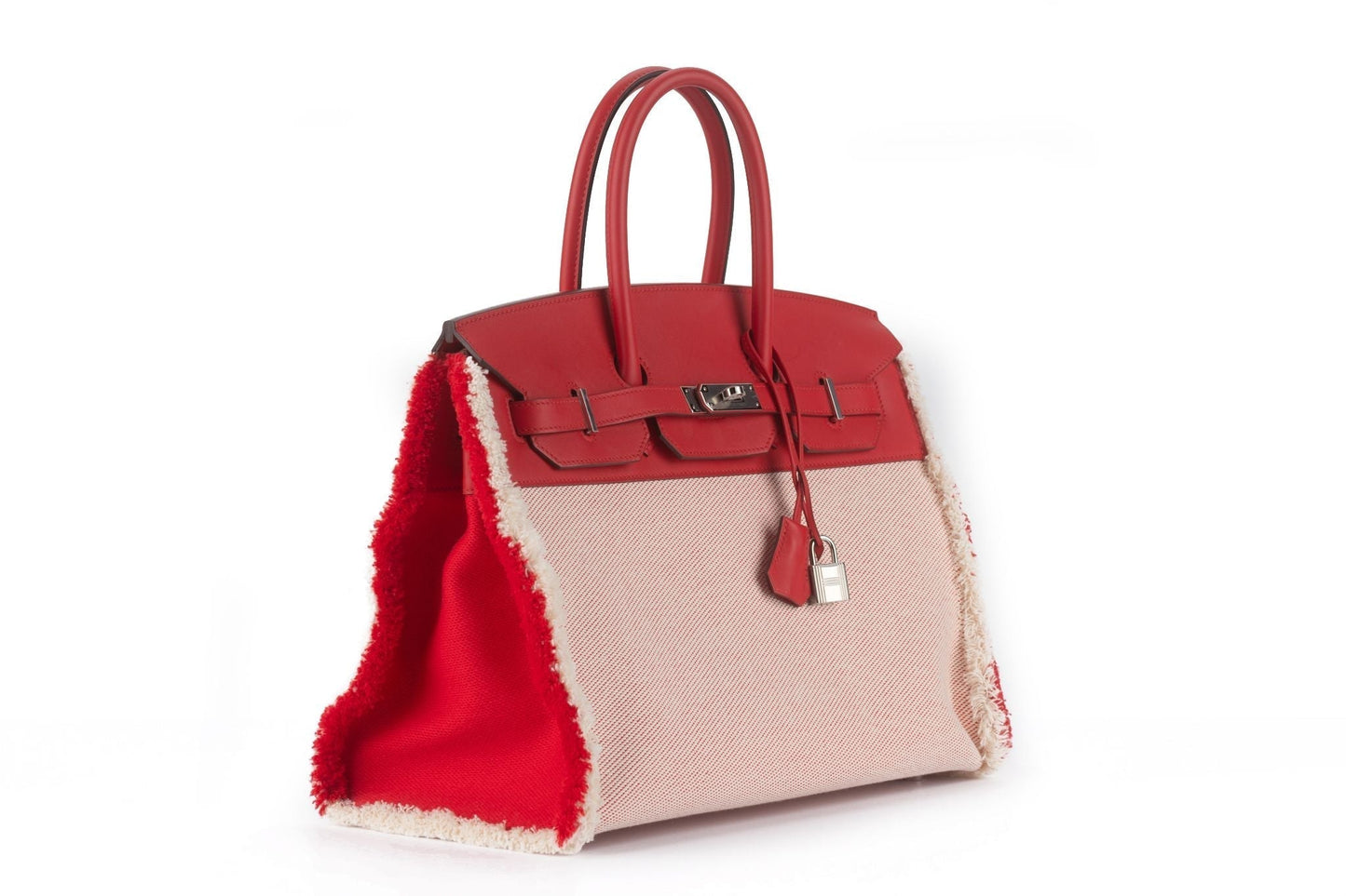 Hermes Swift Twill Fray Fray Birkin Handbag Travel Bag