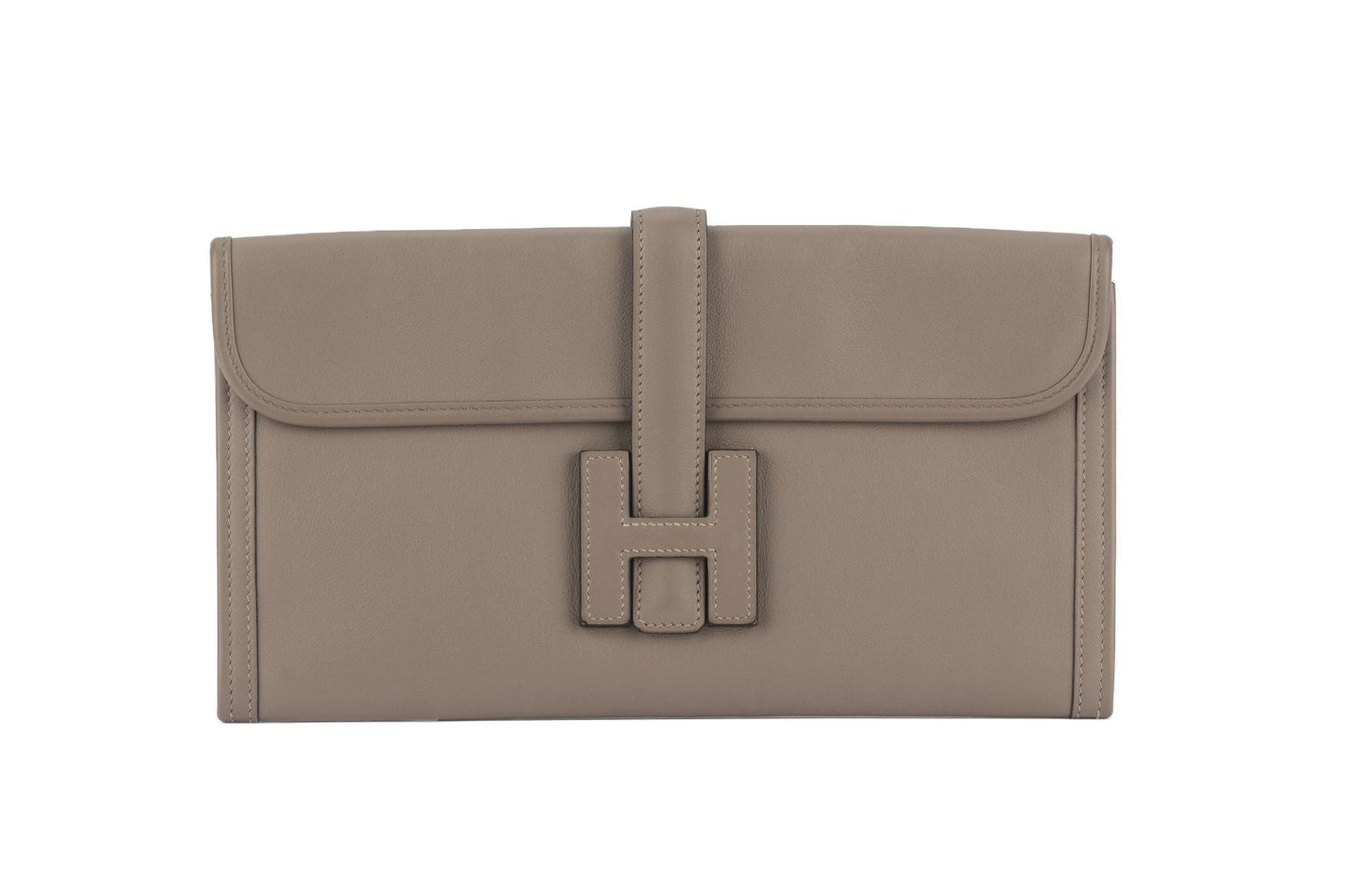 Hermes Swift Jige Elan Clutch Etoupe Clutch Bag