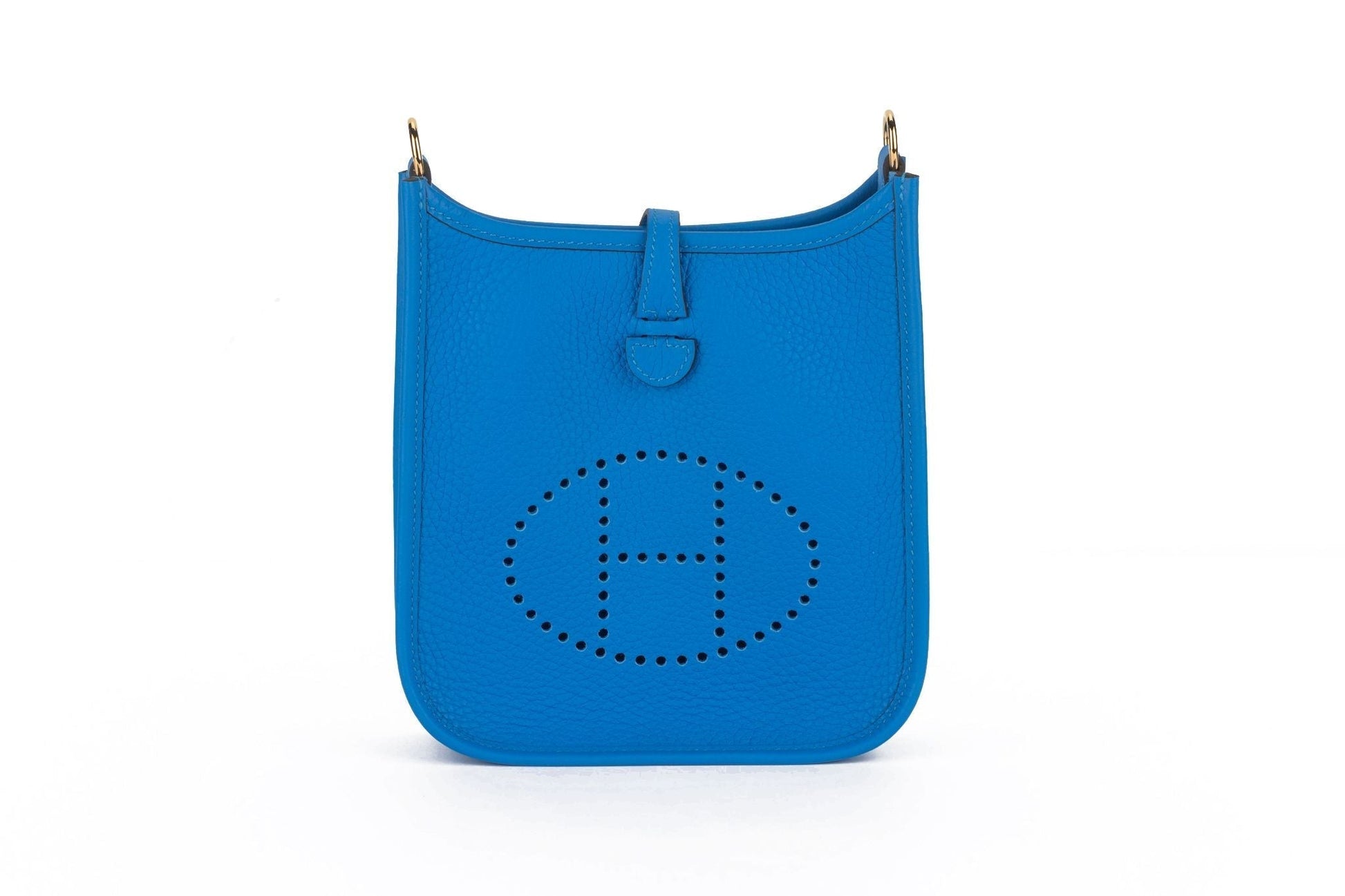 Hermes Evelyne De France Nib Handbag Blue Mini Travel Bag