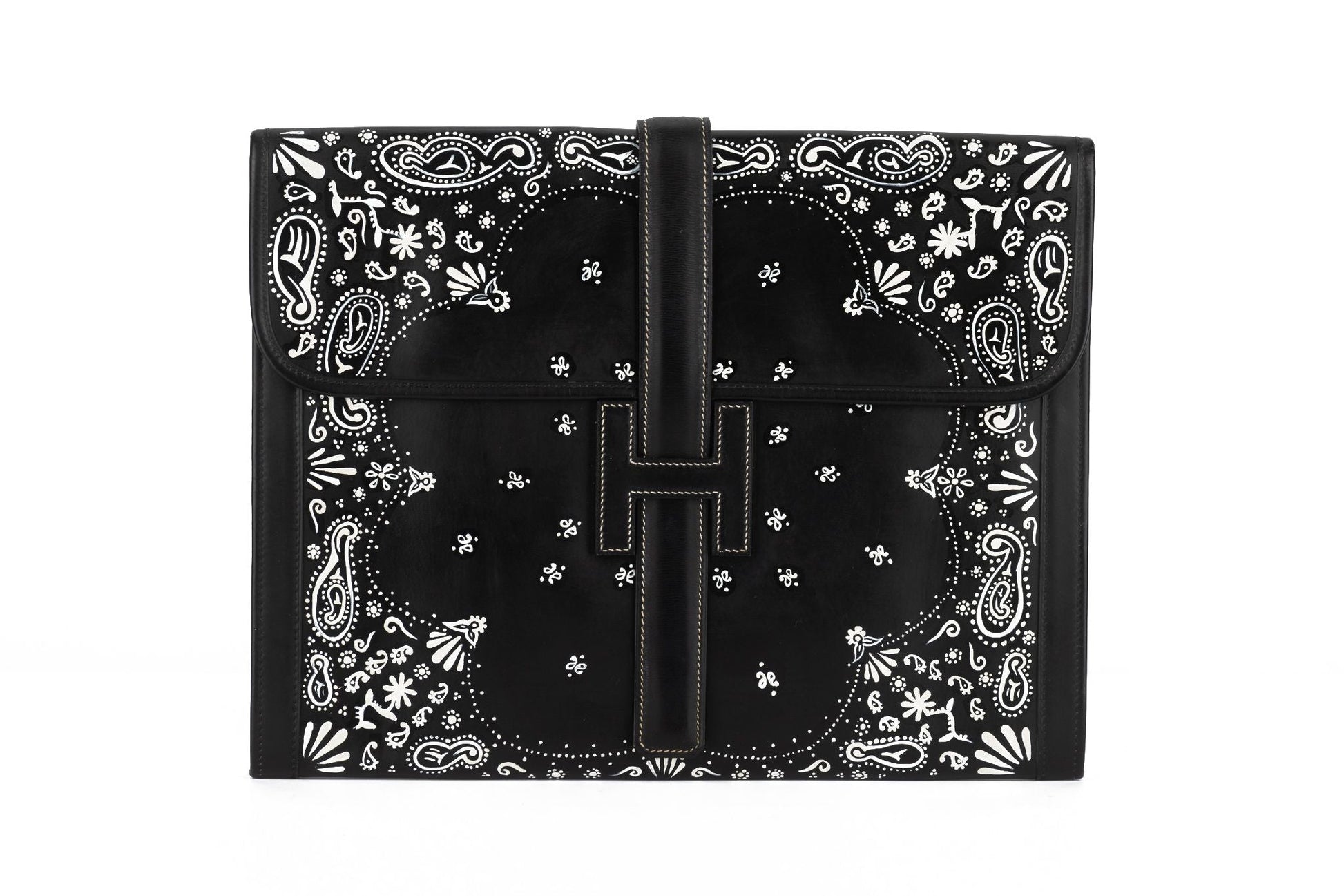 Hermes Box Jige Clutch Bandana Bag Black Clutch Bag Bag Her041707It