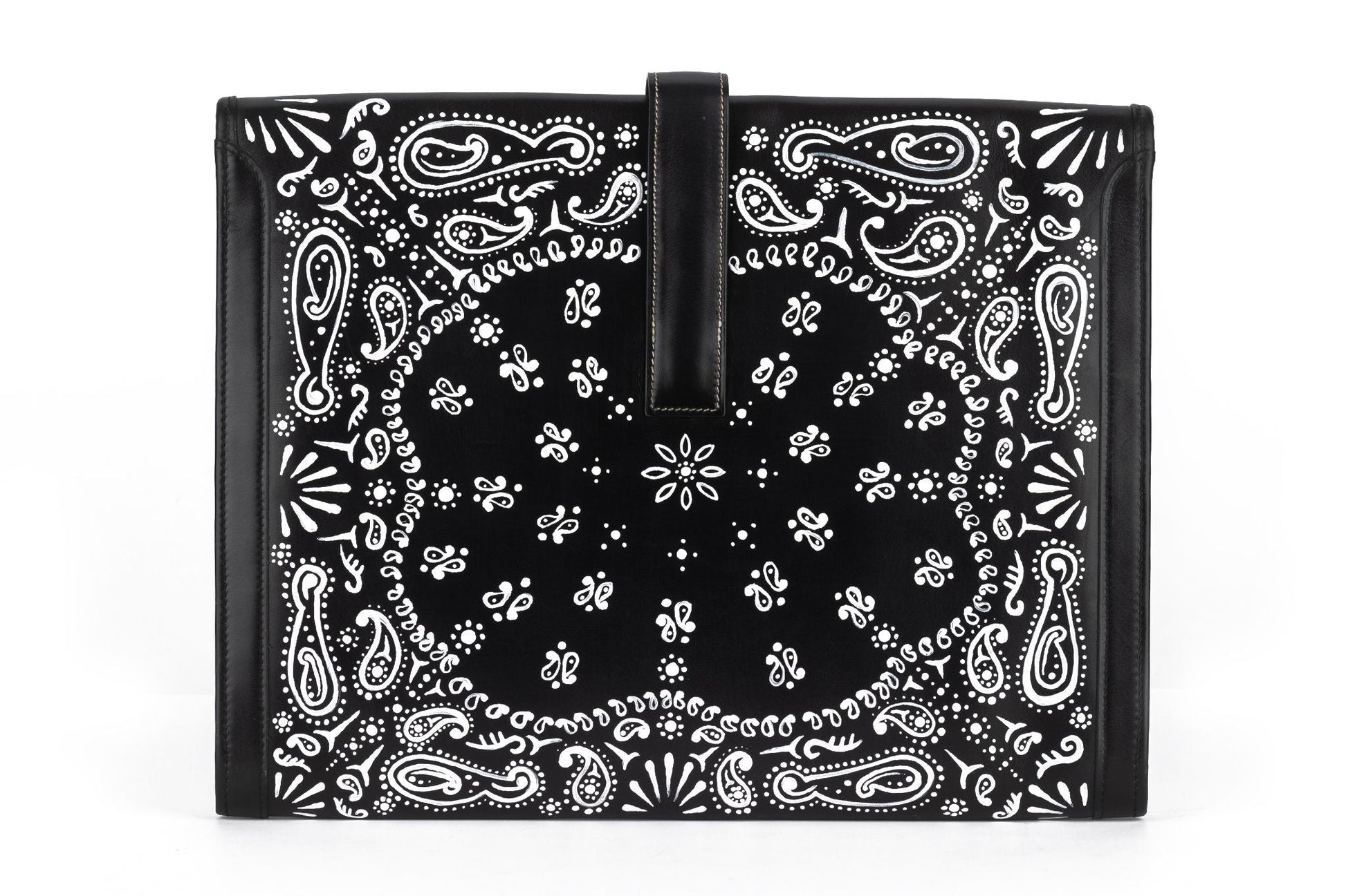 Hermes Box Jige Clutch Bandana Bag Black Clutch Bag