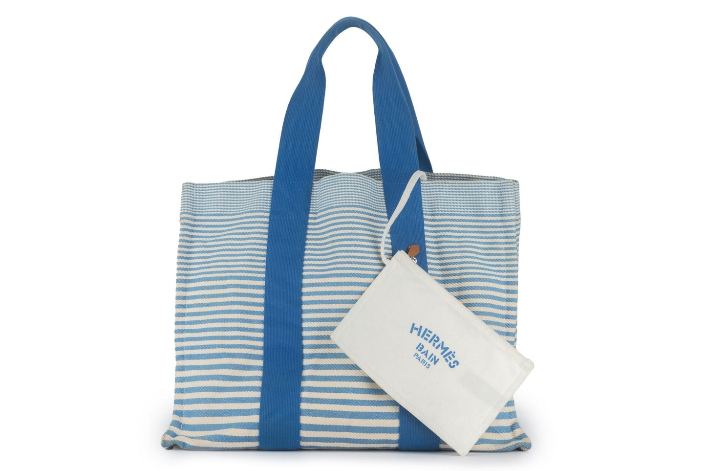 Hermes Striped Bayadere Beach Tote Large Tote Bag