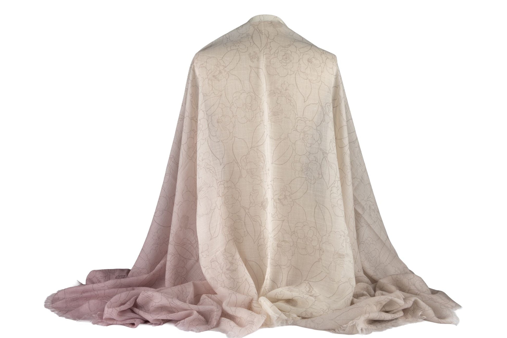 Chanel New Camellia Cashmere Shawl Handbag