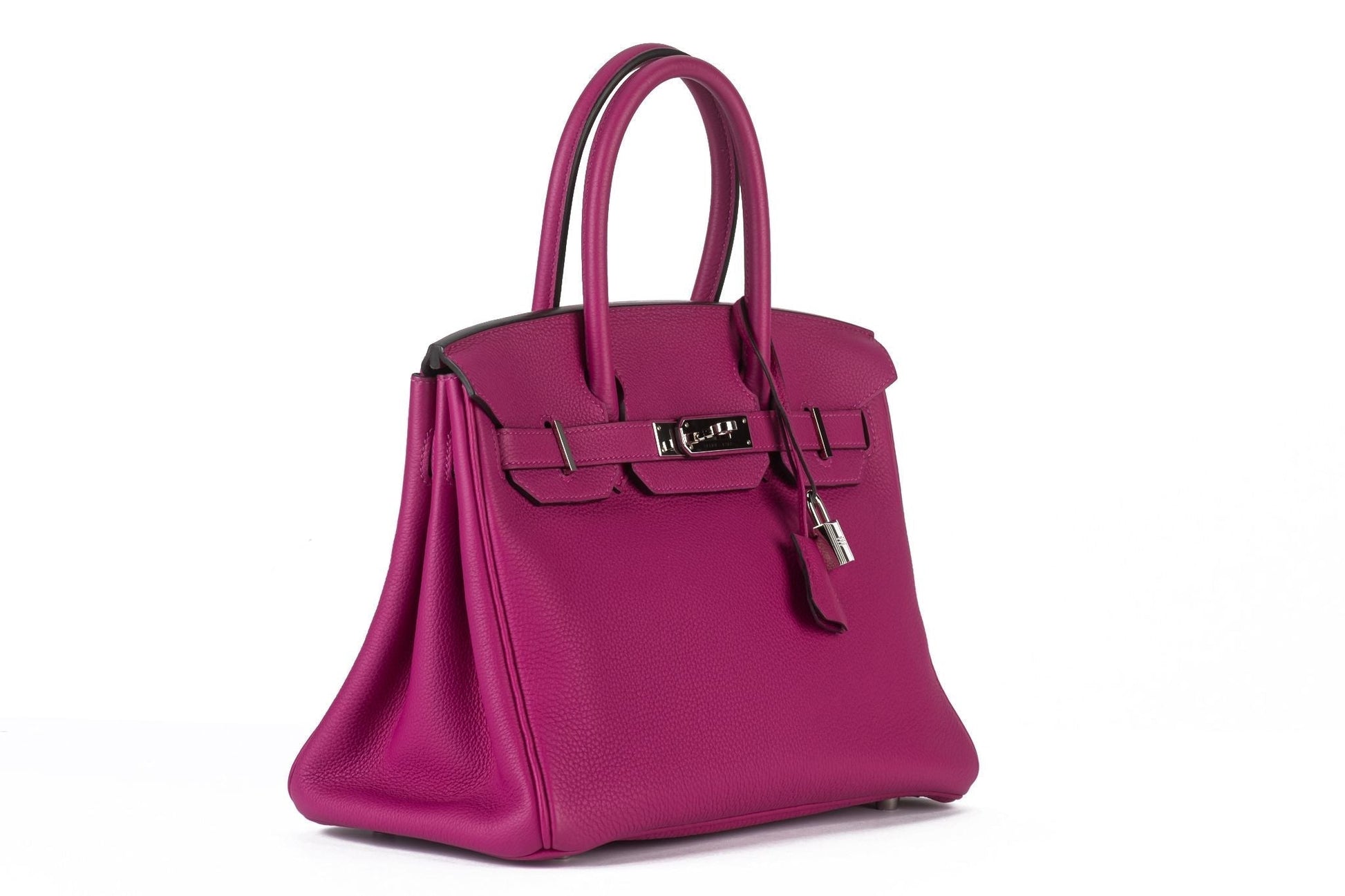 Hermes Birkin Rose Pourpre Togo Handbag Travel Bag