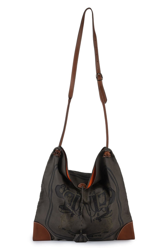 Hermes Silky City Printed Handbag Travel Bag