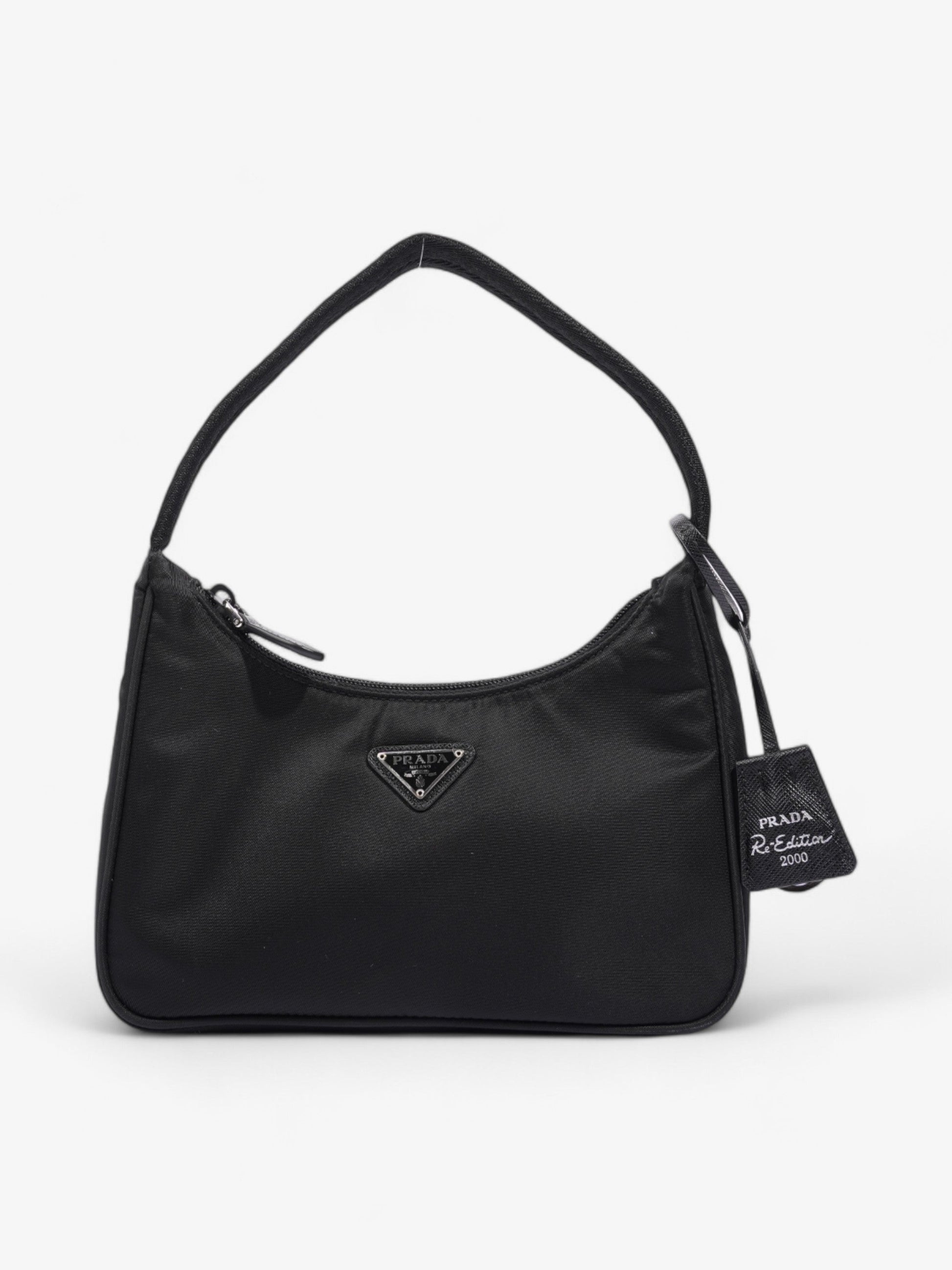 Prada Re Edition Shoulder Bag Nylon Black 2000 Black Nylon