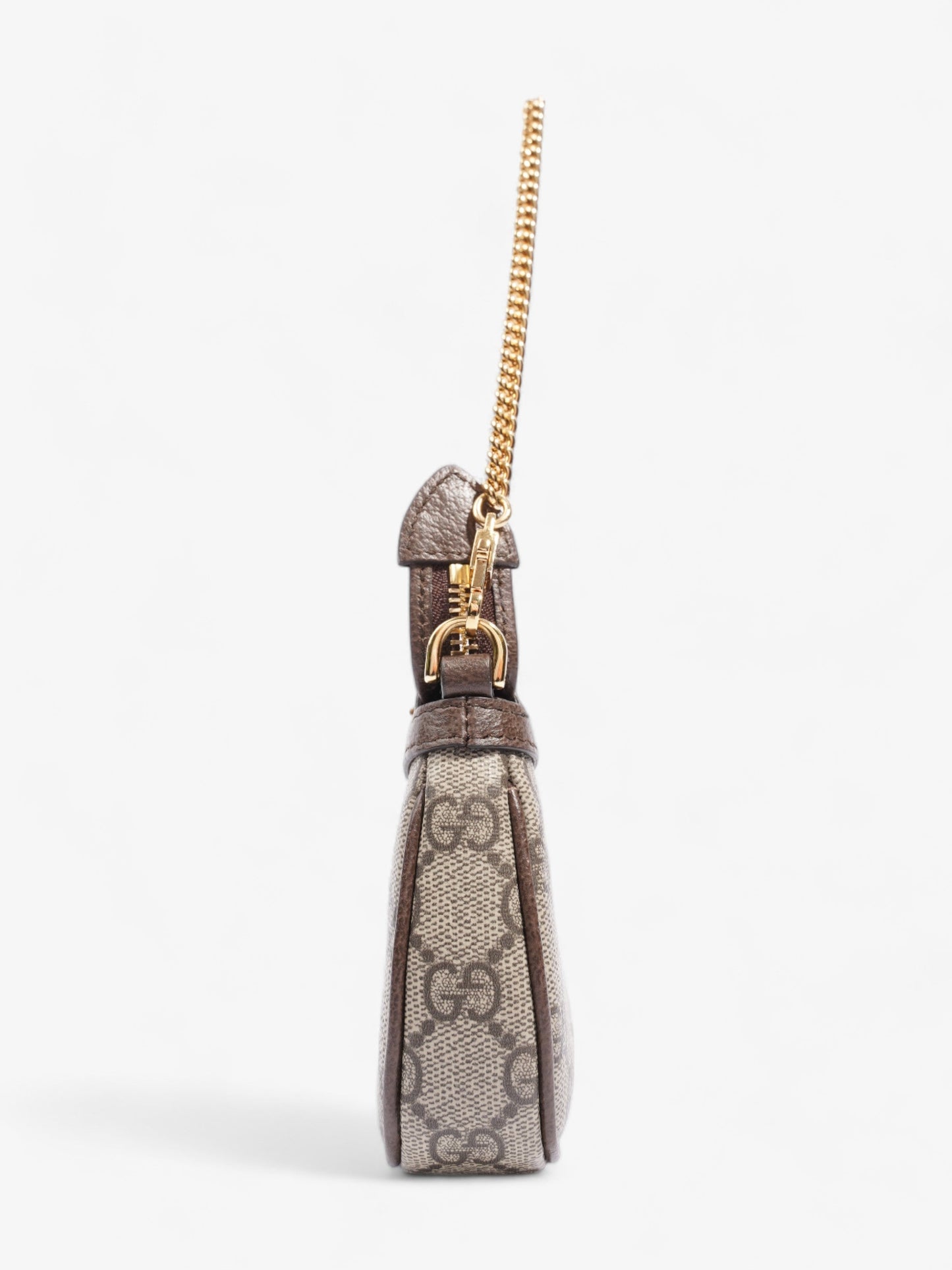 Gucci Ophidia Ebony Coated Handbag Canvas Beige Travel Bag
