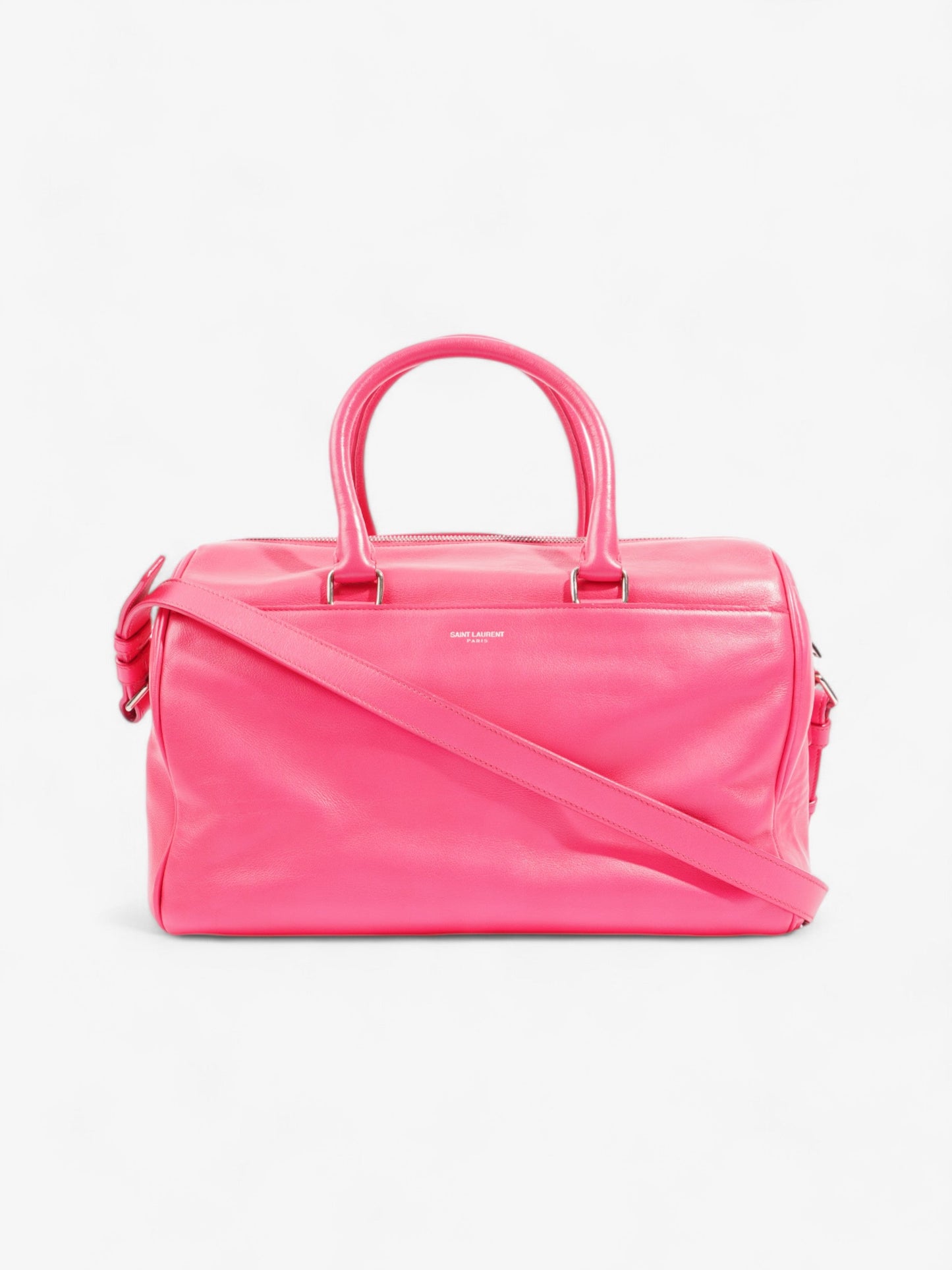 YSL Saint Laurent Duffle Bag Leather Pink Travel Bag