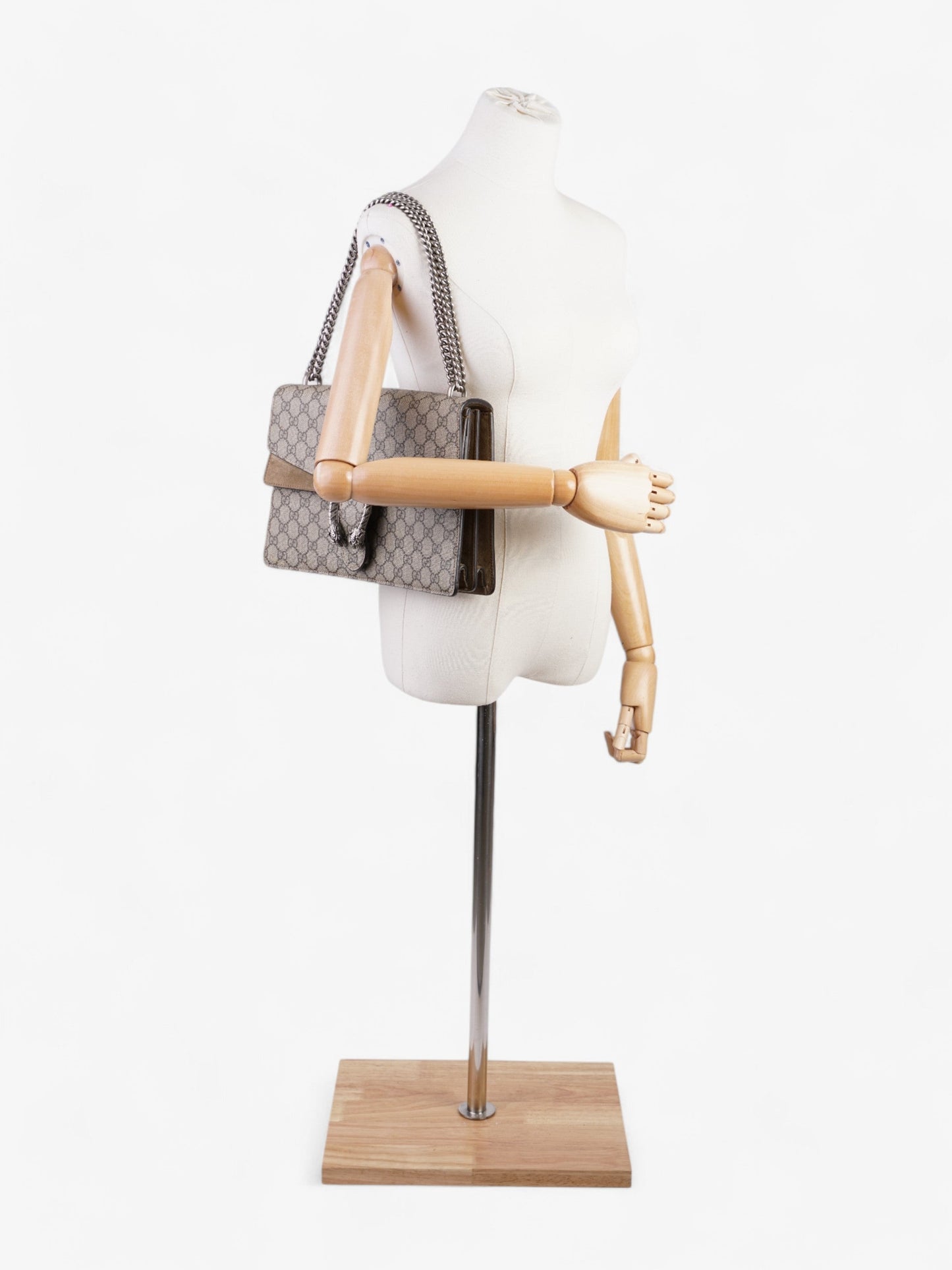 Gucci Dionysus Supreme Print Coated Shoulder Bag Canvas Large