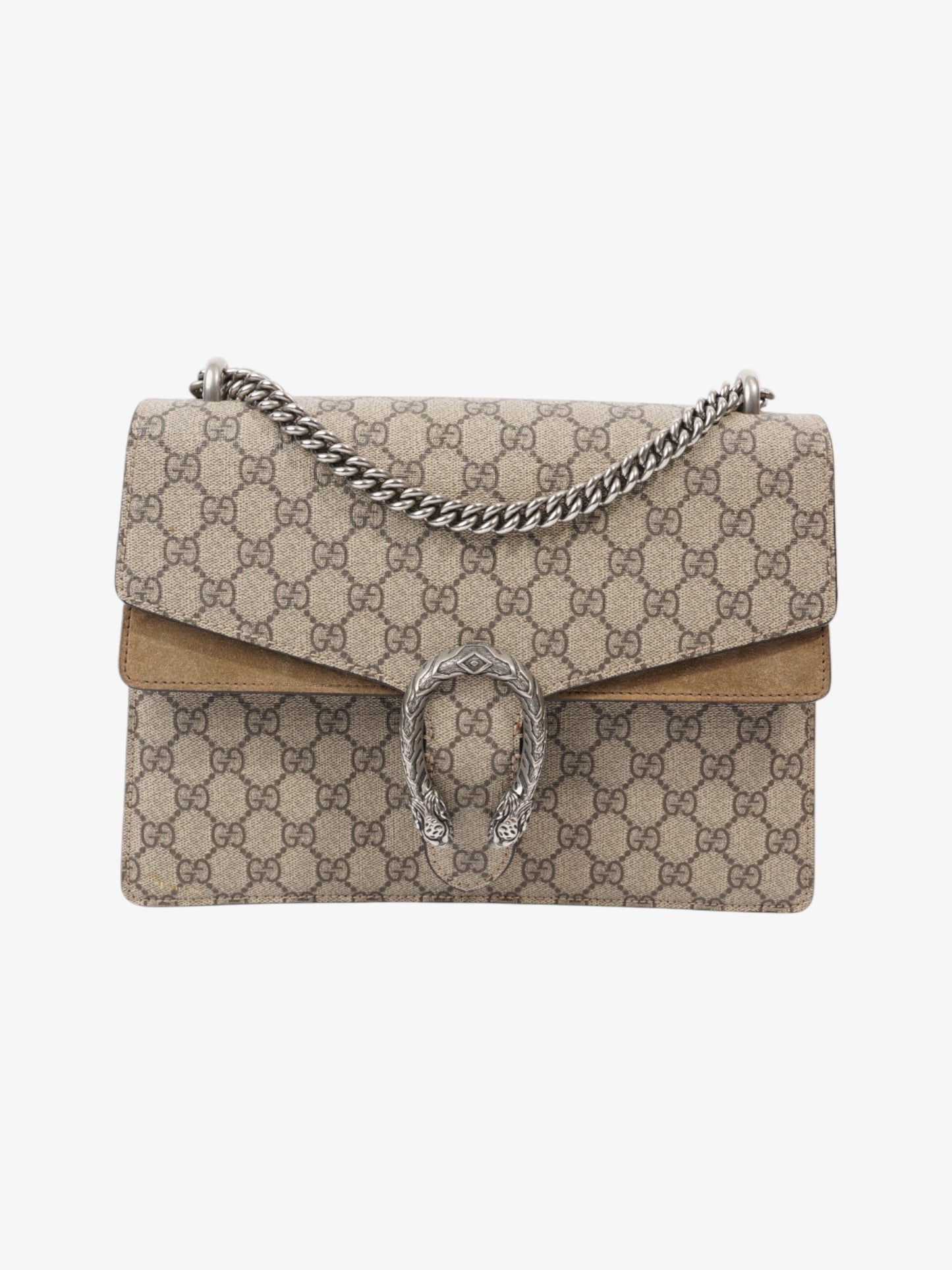 Gucci Dionysus Supreme Print Coated Shoulder Bag Canvas Large
