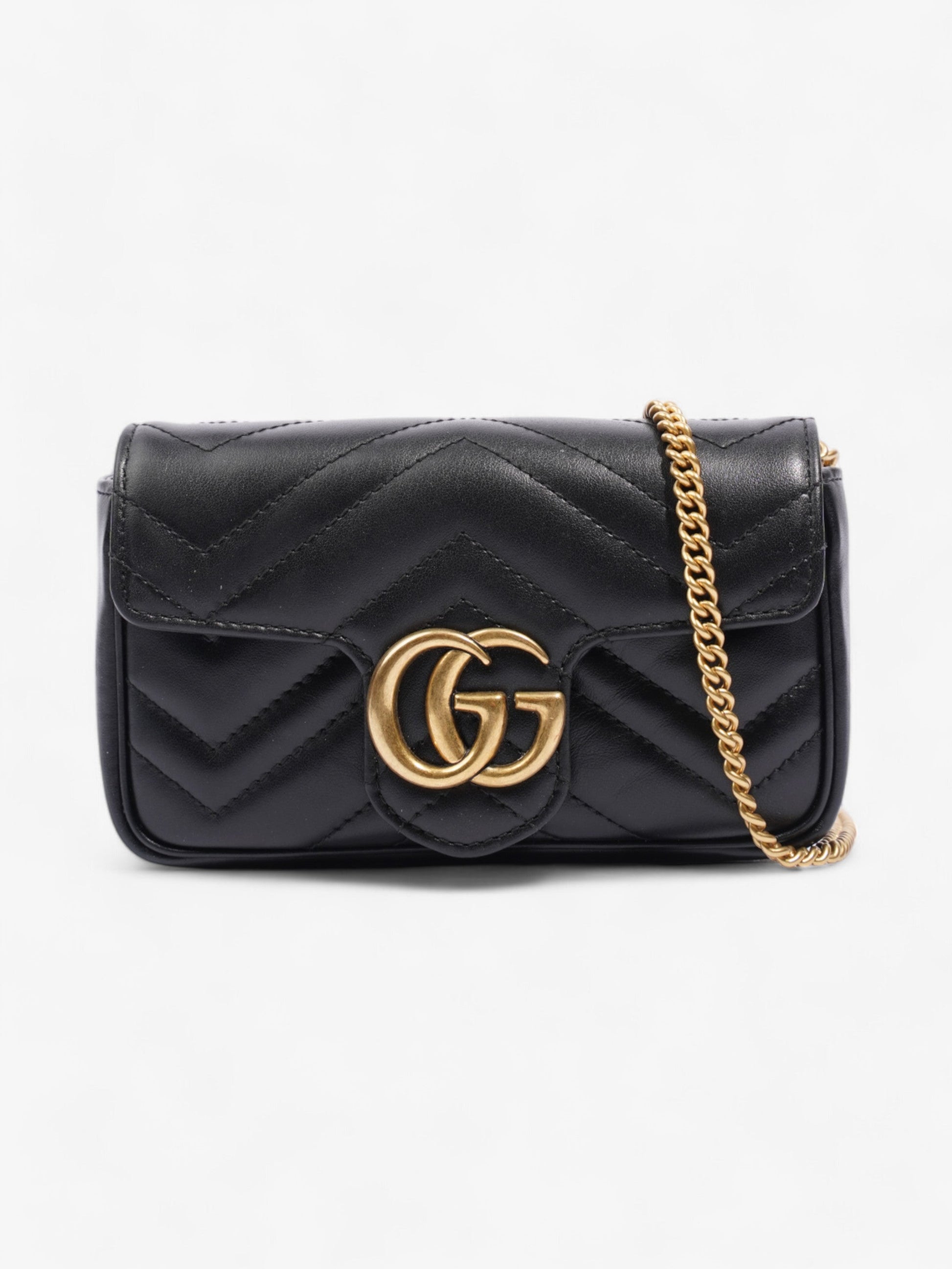 Gucci Marmont Super Mini Crossbody Bag Leather Matelasse Mini 1
